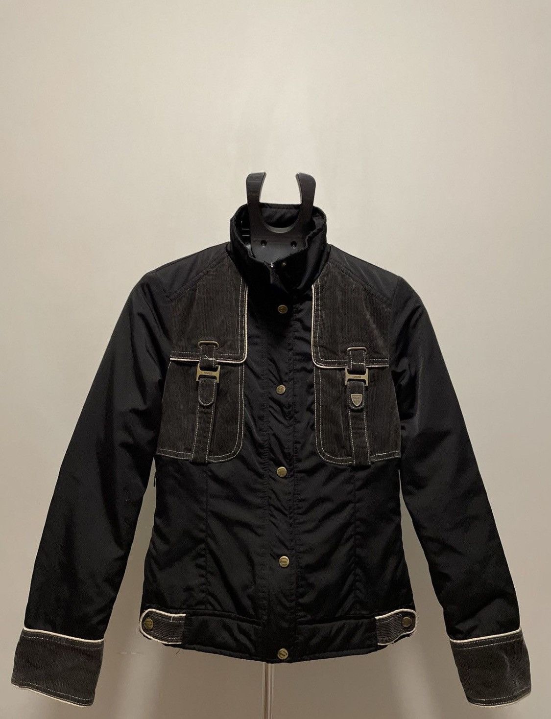 Just Cavalli × Roberto Cavalli Roberto Cavalli AW2000 Bondage Bomber Jacket Size S / US 4 / IT 40 - 1 Thumbnail