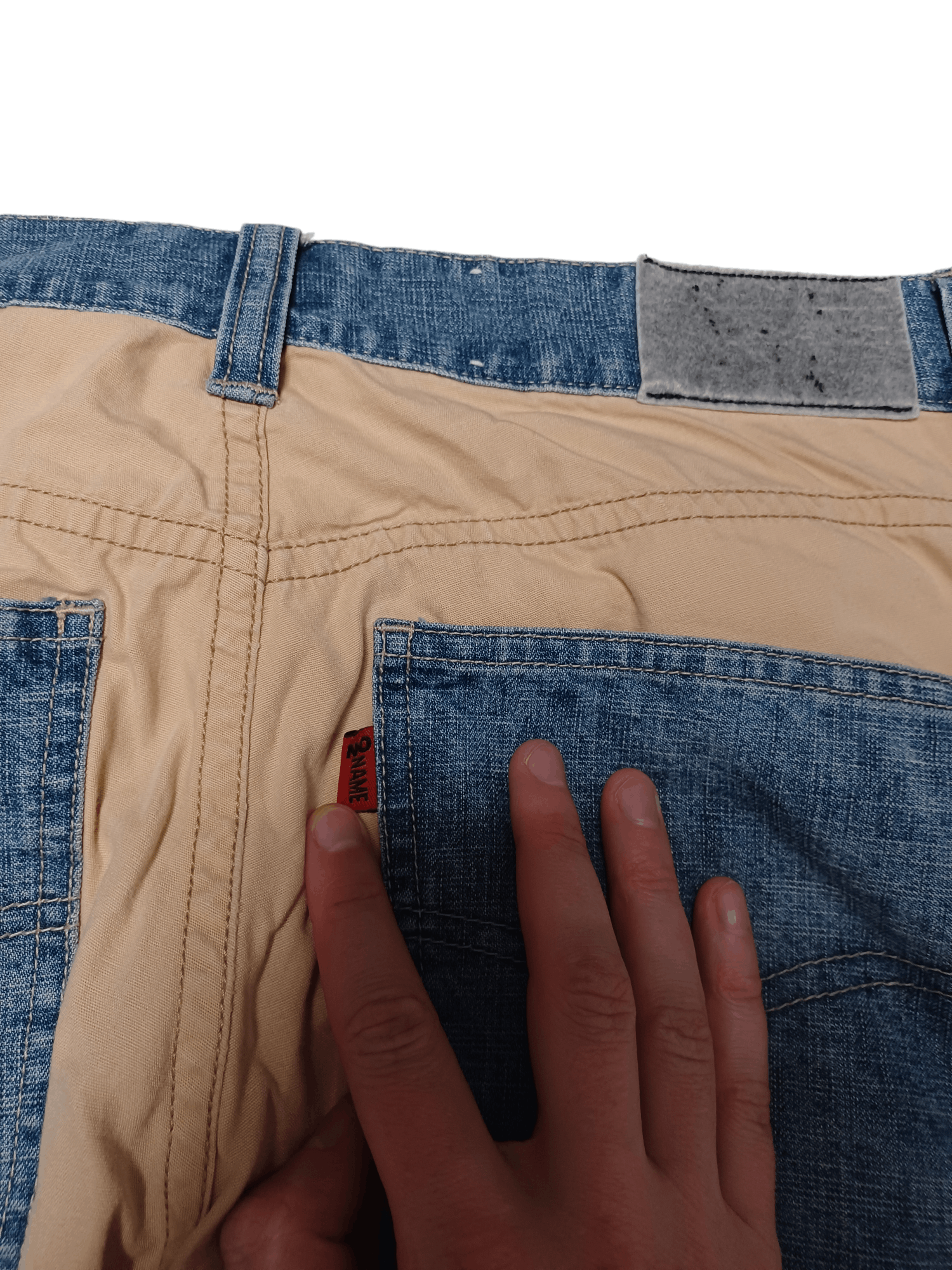 Japanese Brand VINTAGE NO NAME Y2K BOOTCUT FLARE AVANT GARDE JEANS Size US 32 / EU 48 - 5 Thumbnail