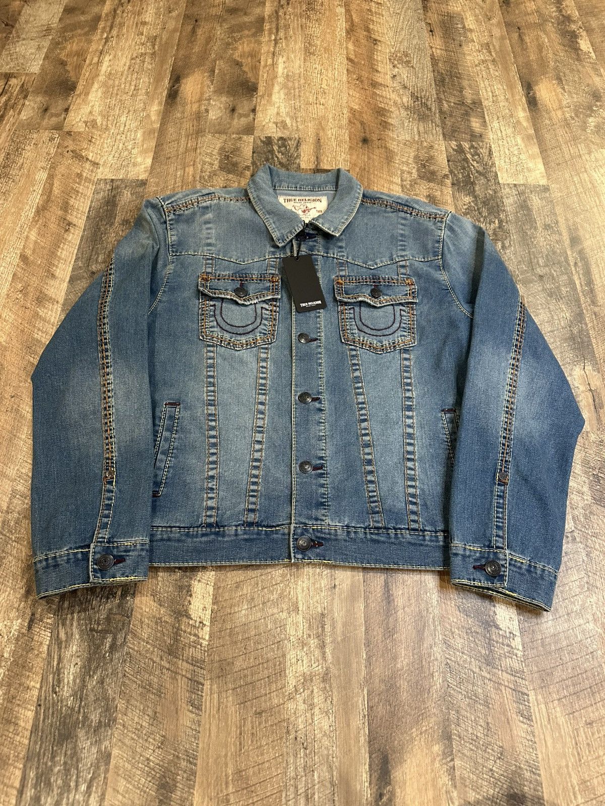 True Religion NEW! True Religion Jimmy Denim Jacket MB3 Big Stitch SZ XXL Size US XXL / EU 58 / 5 - 1 Thumbnail