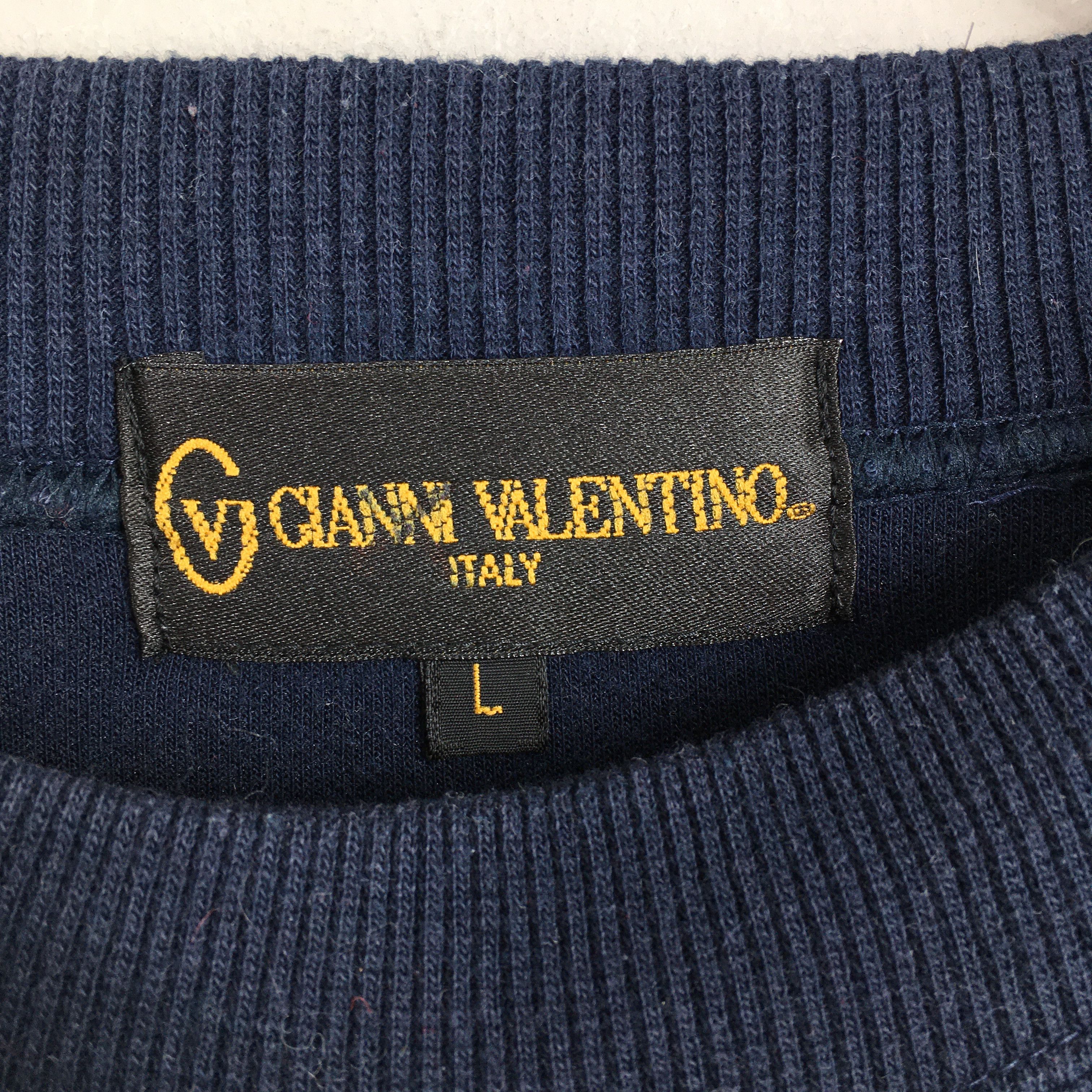 Giovanni Valentino Gianni Valentino Spell Out Embroidery Sweatshirt Large Size US L / EU 52-54 / 3 - 4 Thumbnail