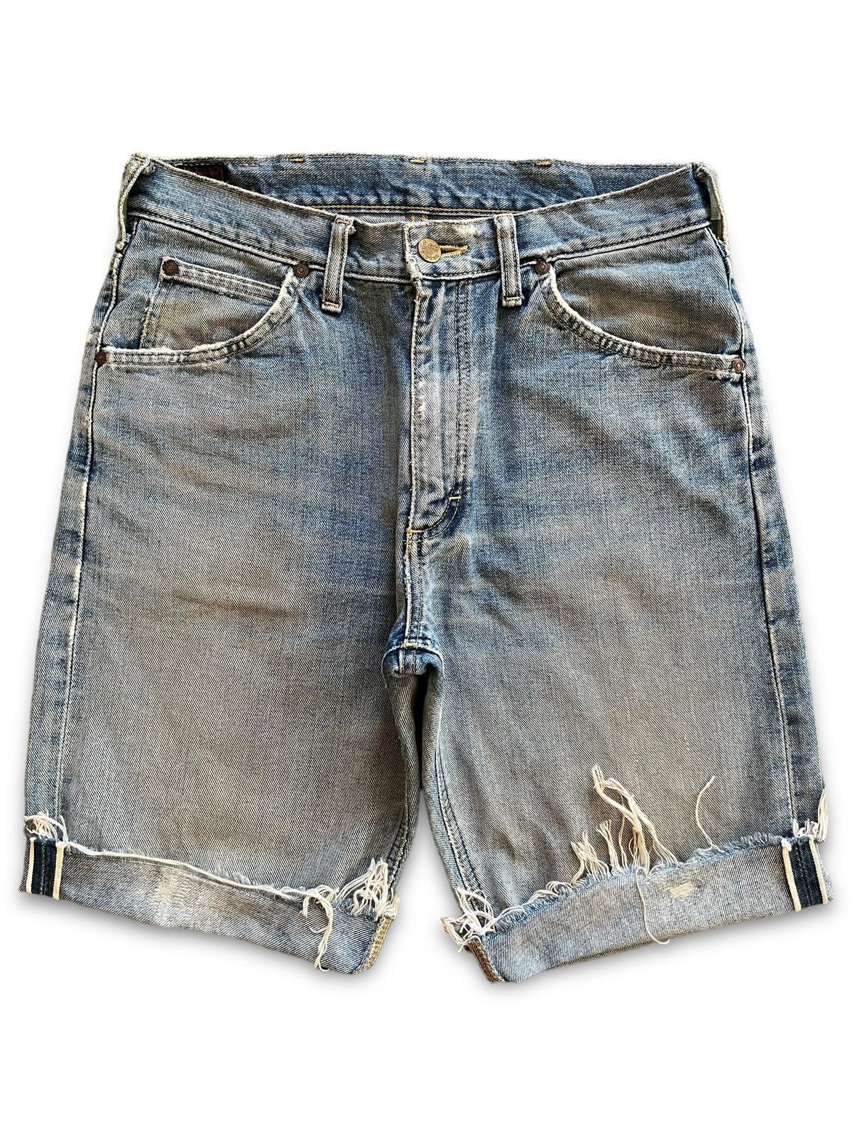 Lee Vintage 80s Lee Riders Selvedge Sanforized Baggy Jean Shorts Size US 29 - 2 Thumbnail