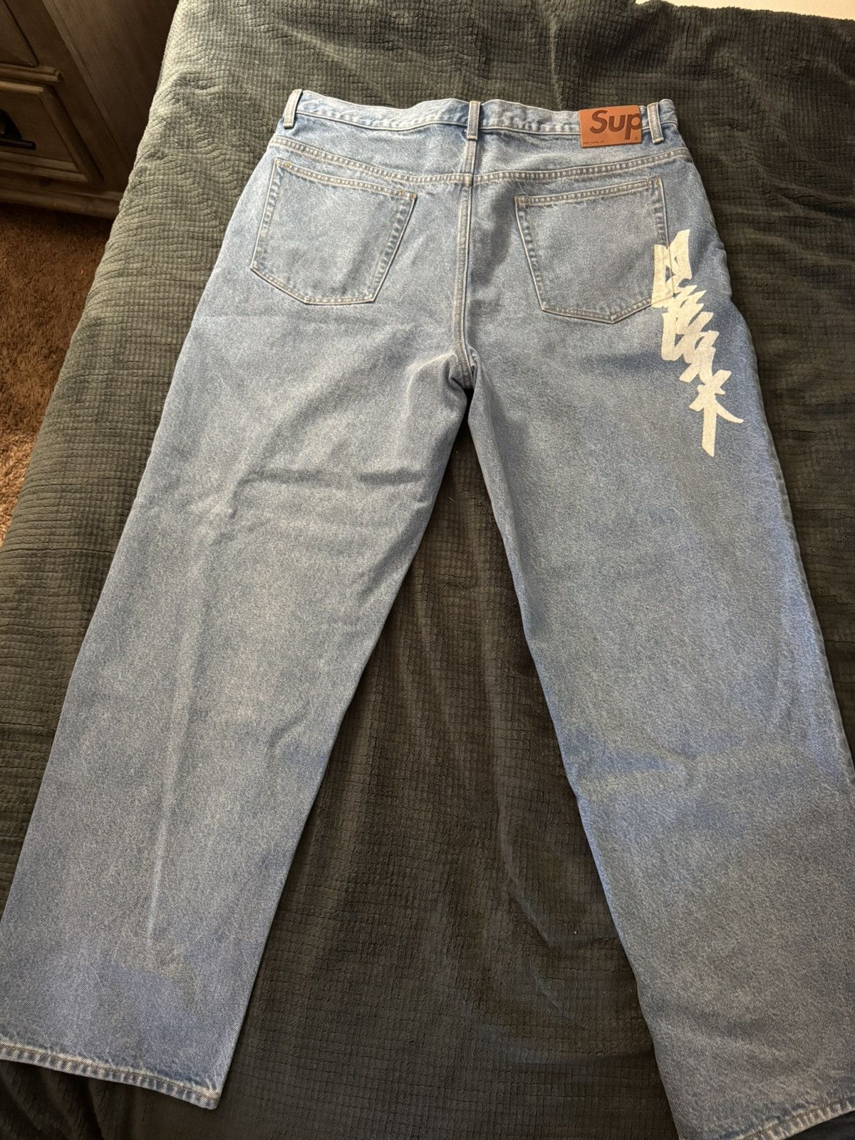 Streetwear × Supreme Supreme Baggy Jeans - Dirty Indigo | Grailed