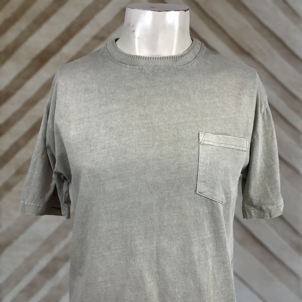 Vintage RB Sage Green Garment Dyed Pocket T-Shirt Short Sleeve Cotton RB020419SB Small Mens Small Mercy Green Shirt Size US S / EU 44-46 / 1 - 1 Thumbnail