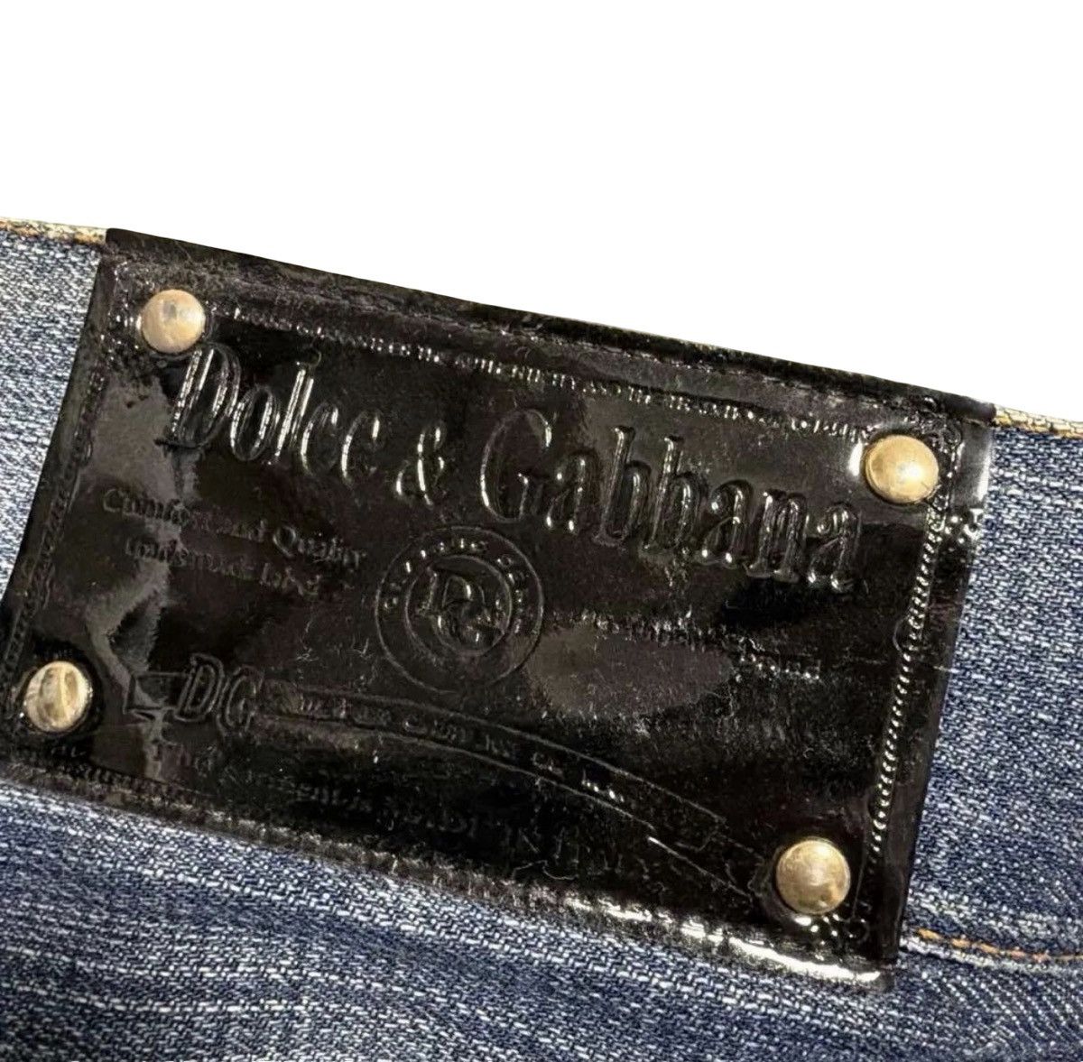 Dolce & Gabbana DOLCE & GABBANA Low-Rise Wide Straight Denim Jeans Size 40 Size US 30 / EU 46 - 1 Thumbnail