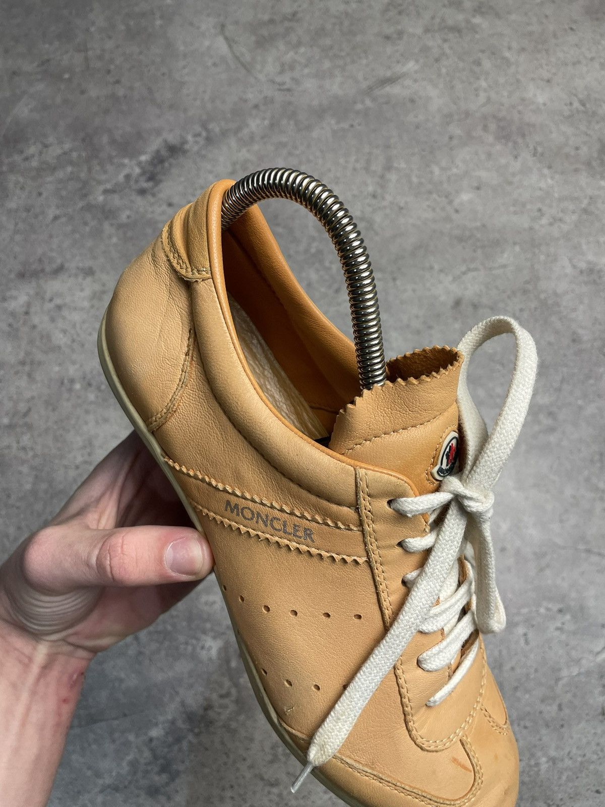 Moncler Moncler Leather low top shoes size EU38 Size US 8 / IT 38 - 2 Thumbnail