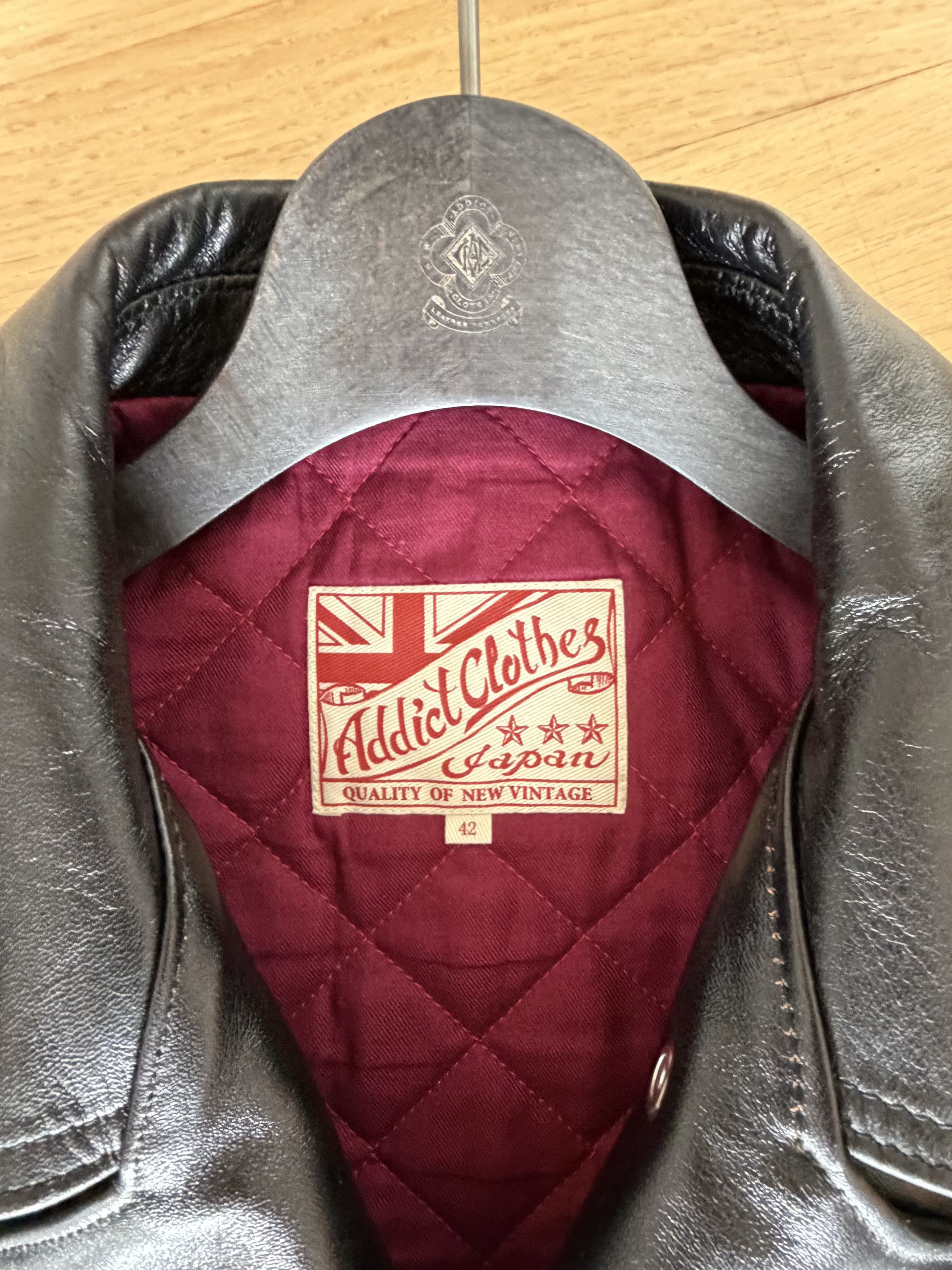 ADDICT ADDICT AD-02L DOUBLE RIDERS JACKET HORSE TEA CORE Size US L / EU 52-54 / 3 - 11 Thumbnail