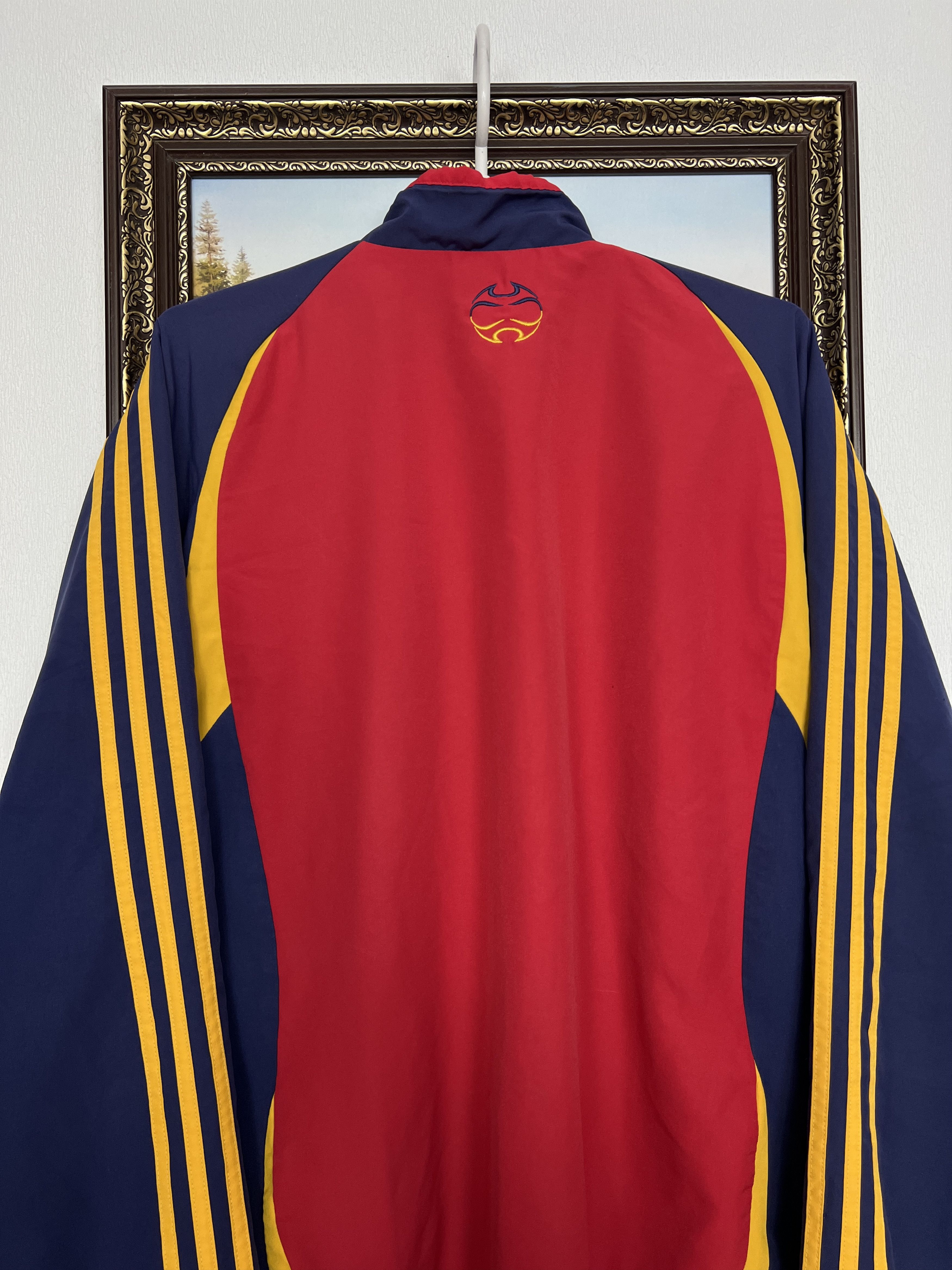 Adidas Vintage Romania Football Jacket Soccer Track Top Zip Size US M / EU 48-50 / 2 - 10 Thumbnail