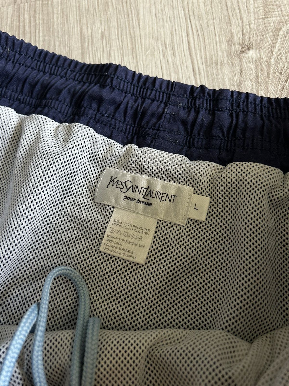 Saint Laurent Paris × Yves Saint Laurent Vintage Y2K Yves Saint Lauren YSL Big Logo Summer Shorts Size US 34 / EU 50 - 5 Thumbnail