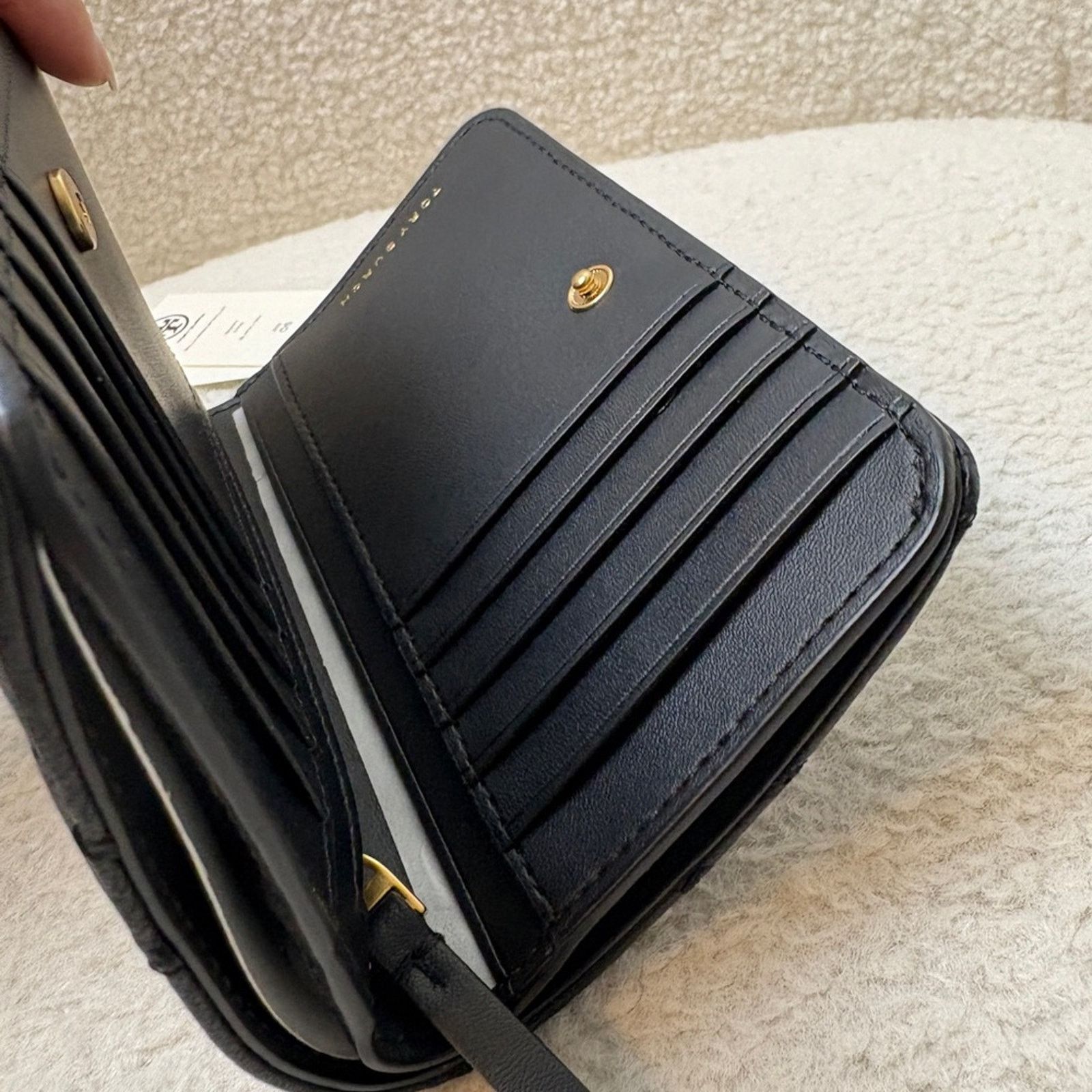 Tory Burch Tory Burch Black Quilted Leather Wallet NWT Size ONE SIZE - 5 Thumbnail