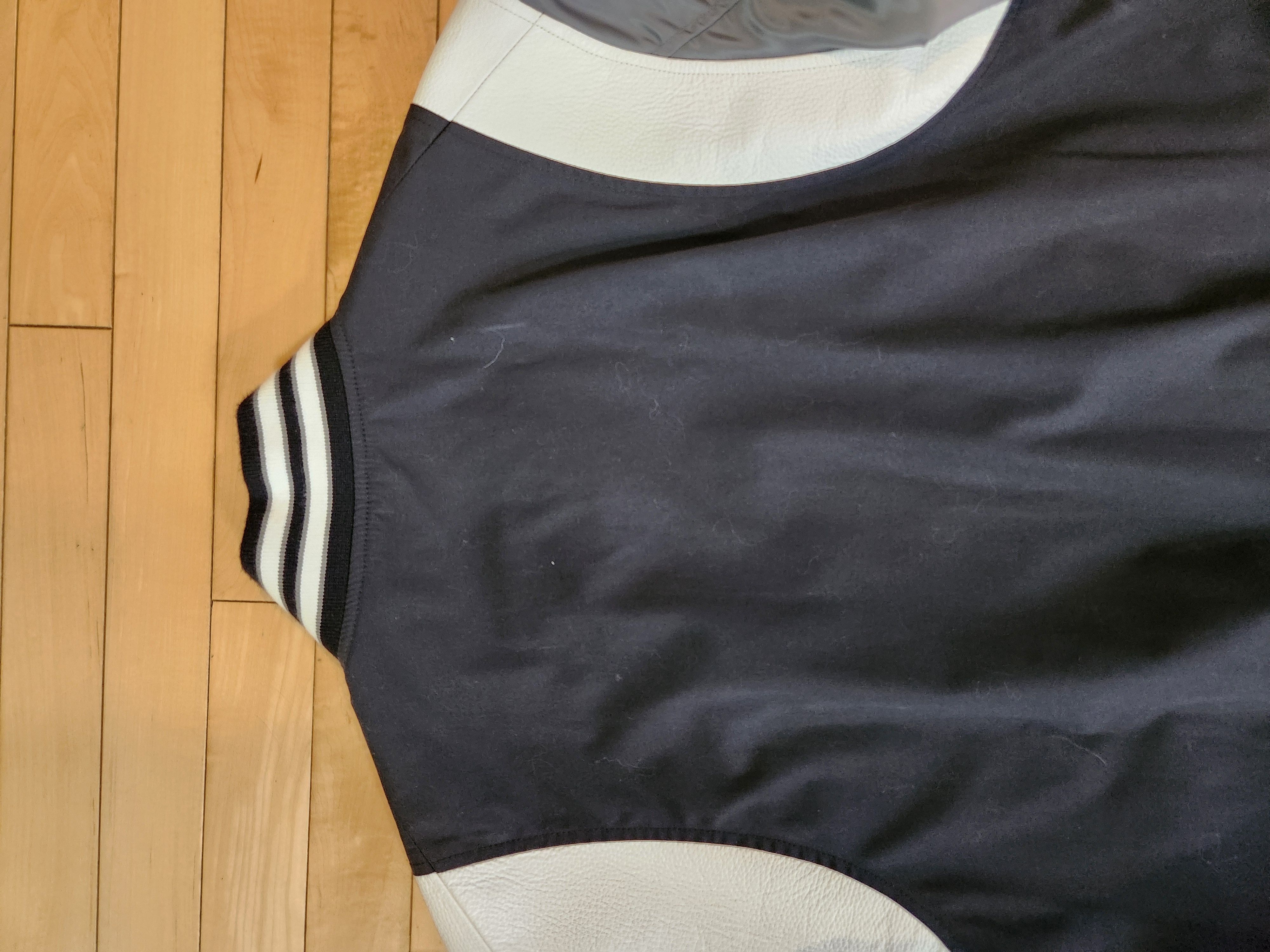 Nanamica Nanamica JAPAN 65/35 Varsity Jacket Black Grey White Leather Size US L / EU 52-54 / 3 - 14 Thumbnail