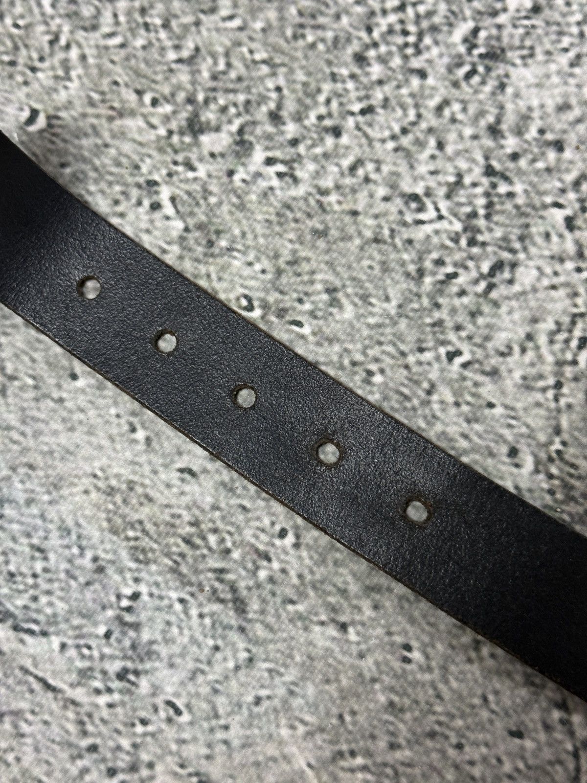 Diesel Diesel leather belt big buckle Y2K black basic gold silver Size 40 - 11 Thumbnail