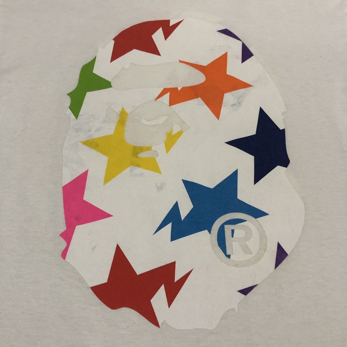 Bape Bapesta Mirror Print Bapehead Tee Size US L / EU 52-54 / 3 - 4 Thumbnail
