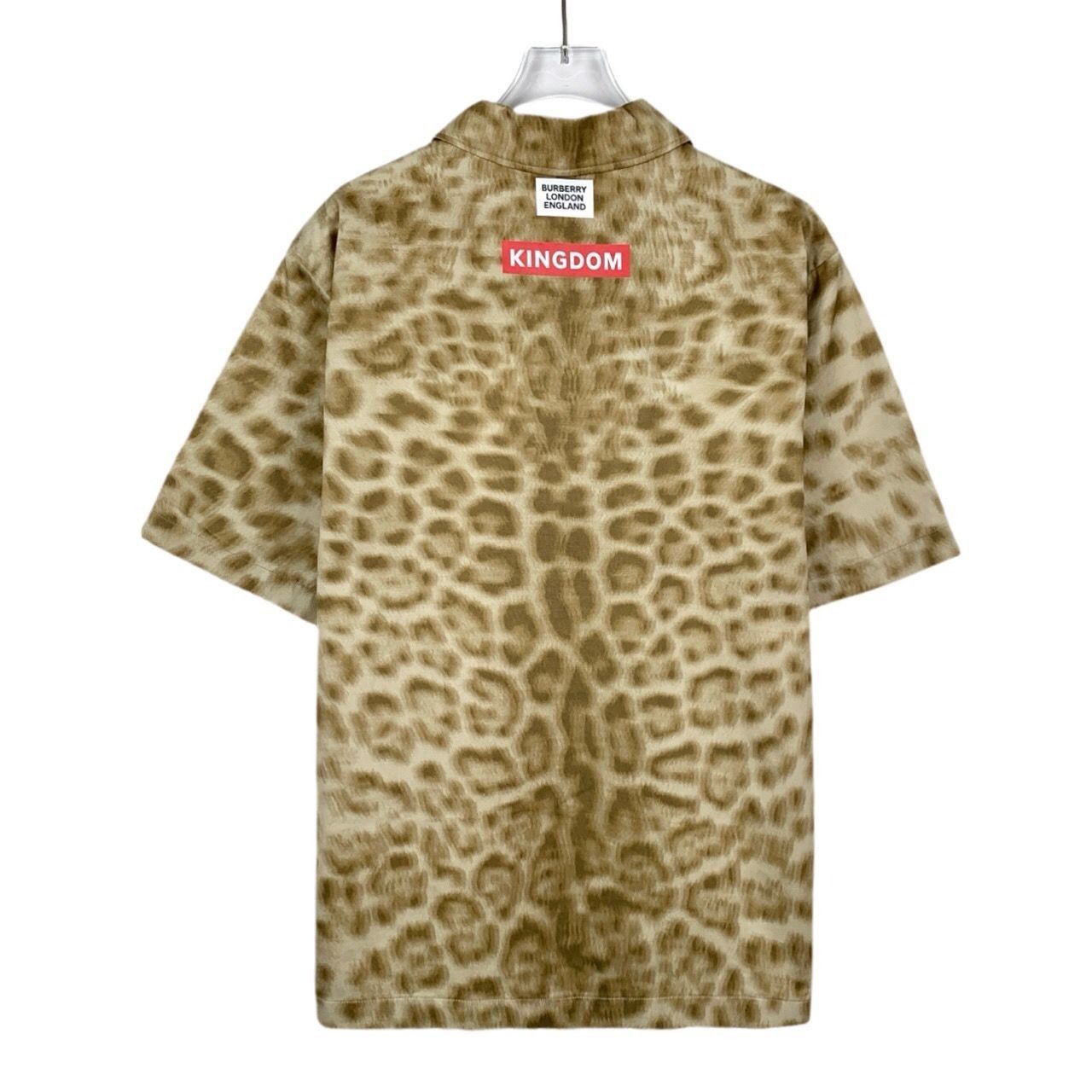 Burberry Burberry Leopard Print Half-Zip Short-Sleeve Shirt Size US XS / EU 42 / 0 - 2 Thumbnail