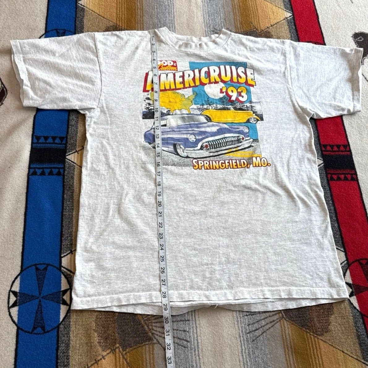 Vintage VINTAGE Americruise 1993 Springfield MO Hot Rod T-Shirt XL Made In USA Mens T-Shirt Gray 90s Cars Size XL Size US XL / EU 56 / 4 - 7 Thumbnail