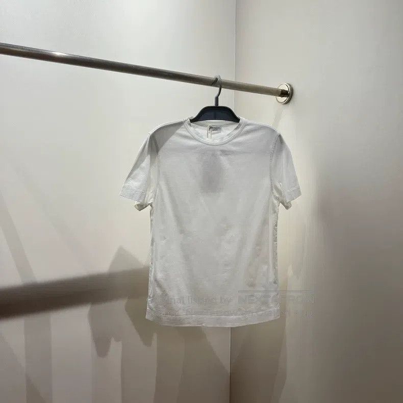 Brunello Cucinelli Brunello Cucinelli Neckline beaded casual short sleeve Size XXS / US 00 / IT 34 - 1 Thumbnail