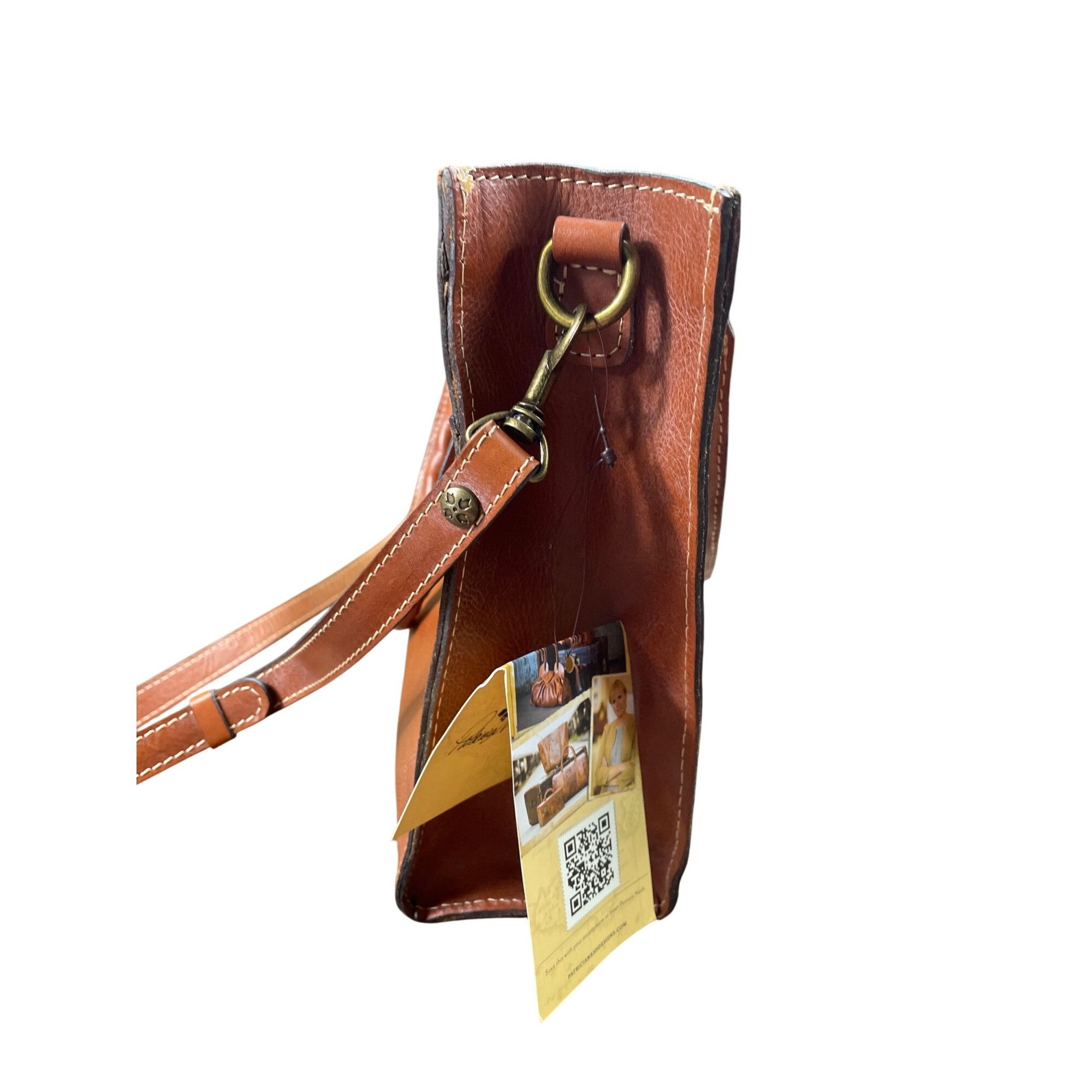 Patricia Nash Patricia Nash Womens Brown Italian Leather Handbag Shoulder Size ONE SIZE - 8 Thumbnail