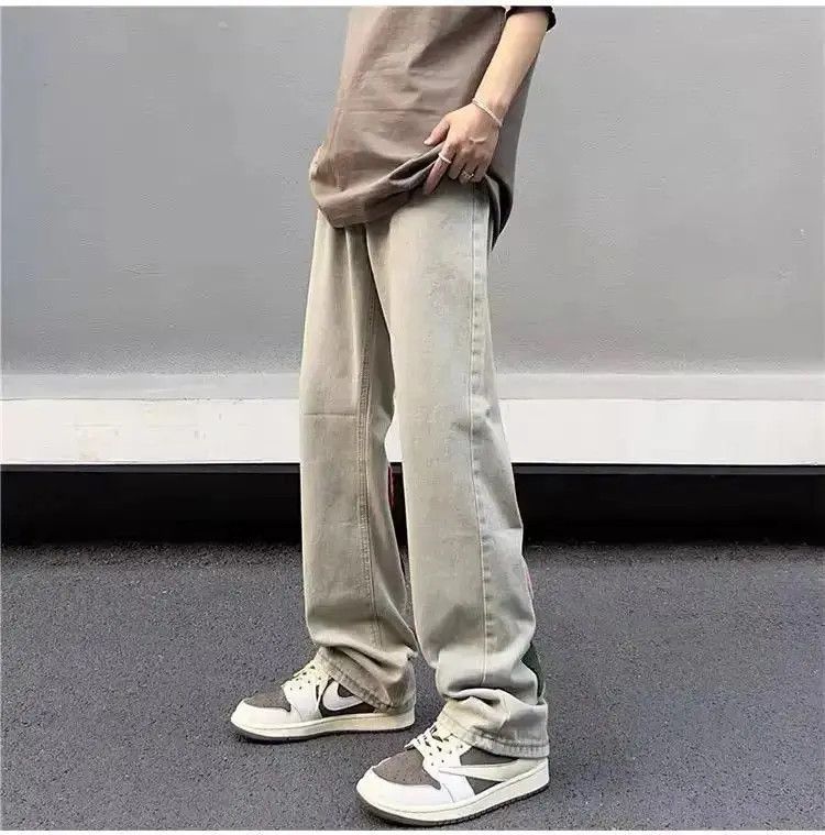Japanese Brand Retro straight leg embroidered jeans Size US 32 / EU 48 - 2 Thumbnail