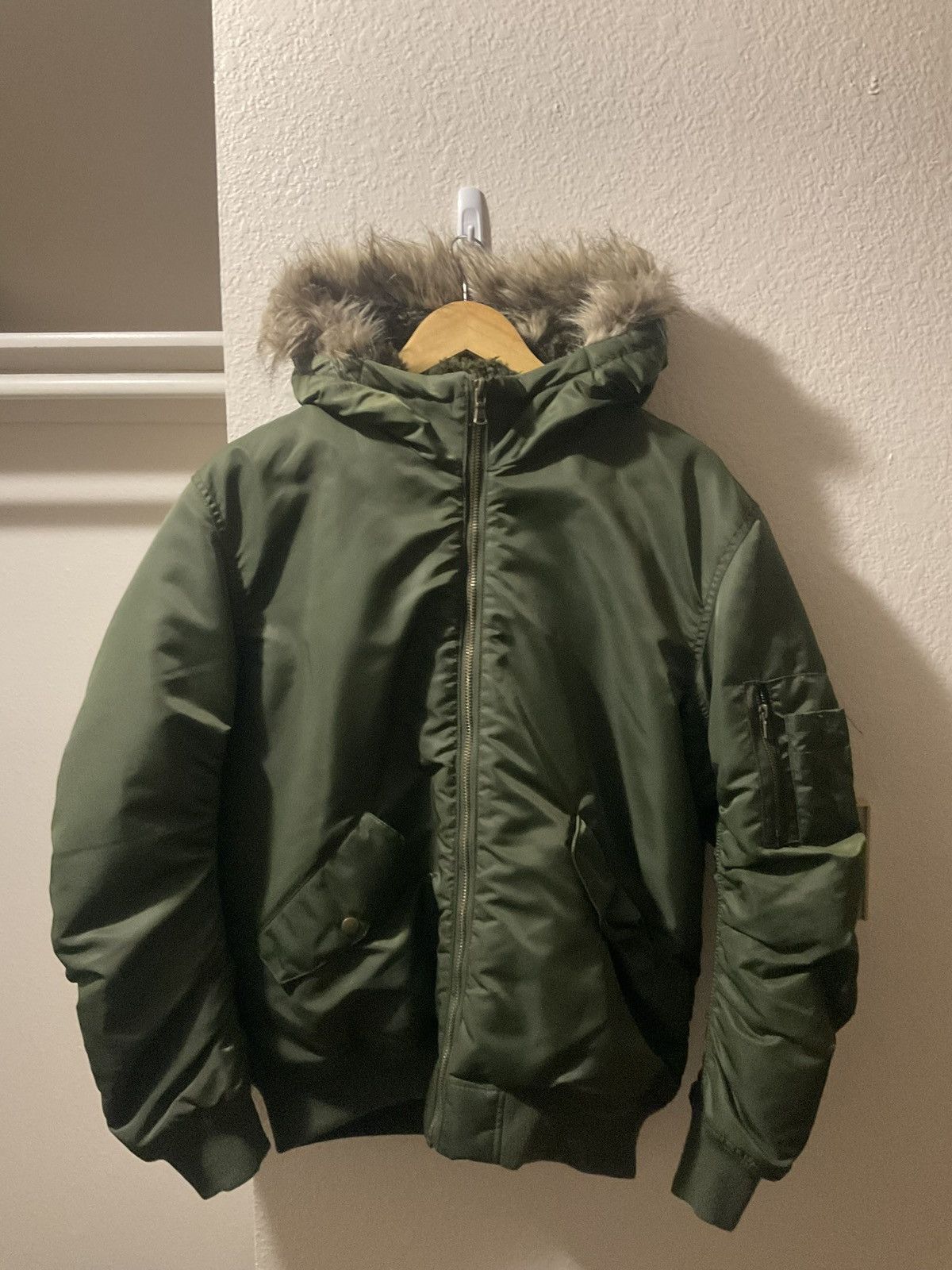 H&M Shearling Bomber Jacket
