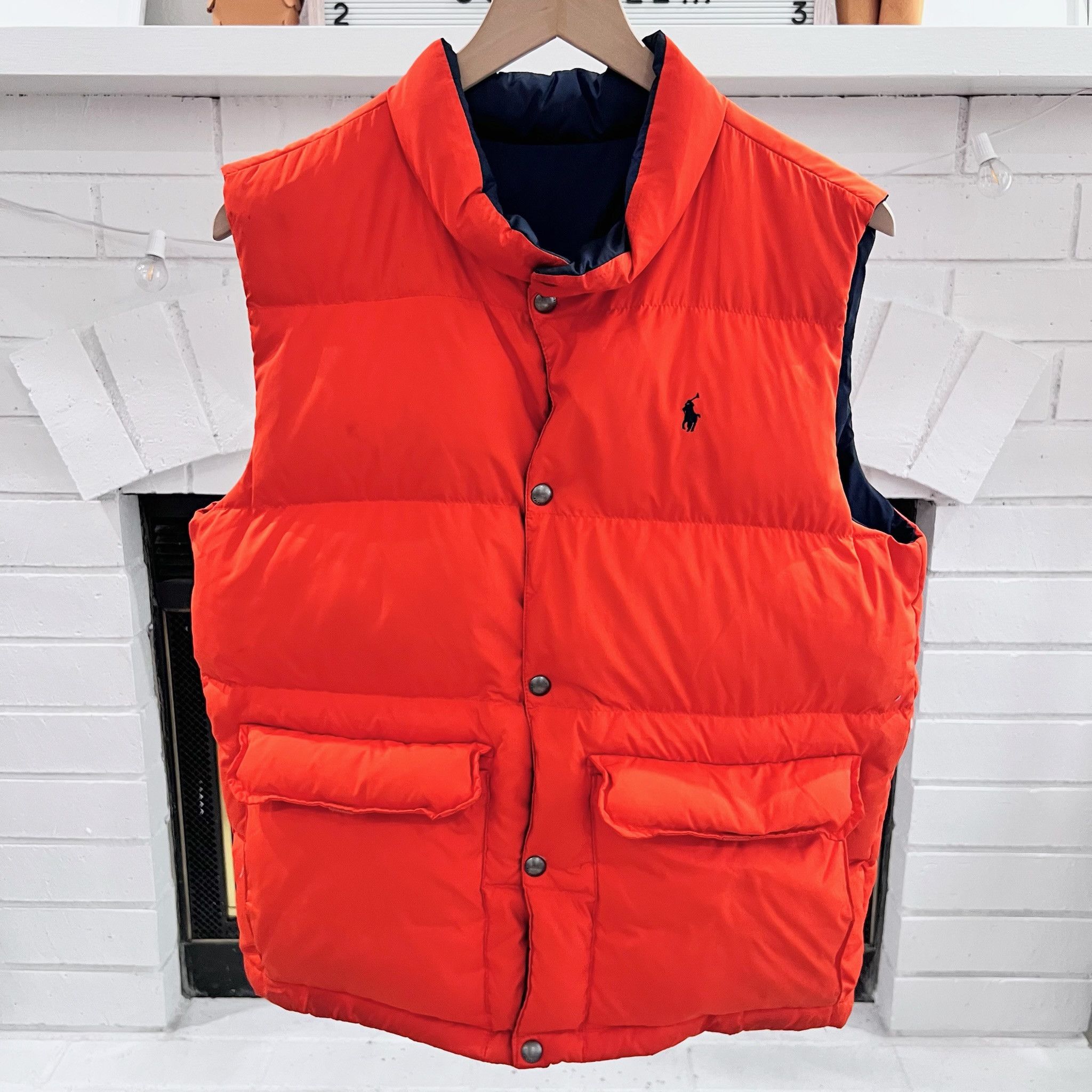 Polo Ralph Lauren Polo Ralph Lauren Reversible Quilted Down Puffer Vest Youth Size US XL / EU 56 / 4 - 8 Thumbnail