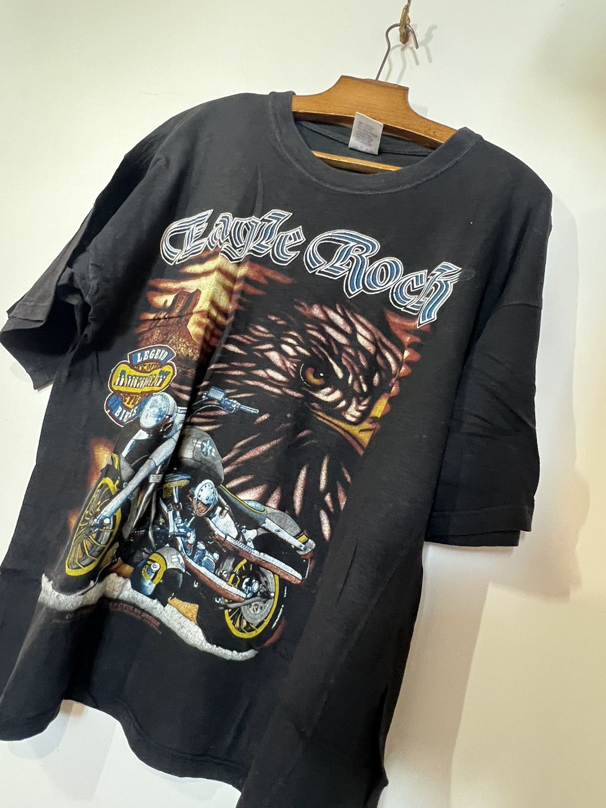 Vintage vintage 90s shirt Eagle rock biker Size US L / EU 52-54 / 3 - 4 Thumbnail