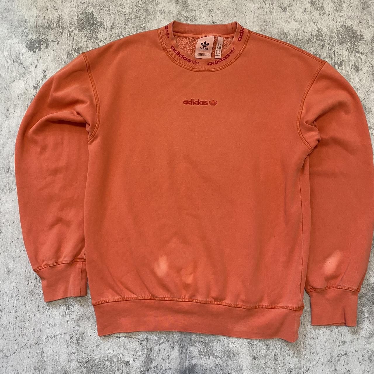 Adidas Adidas orange crewneck Embroidered sweatshirt Size US XS / EU 42 / 0 - 1 Thumbnail