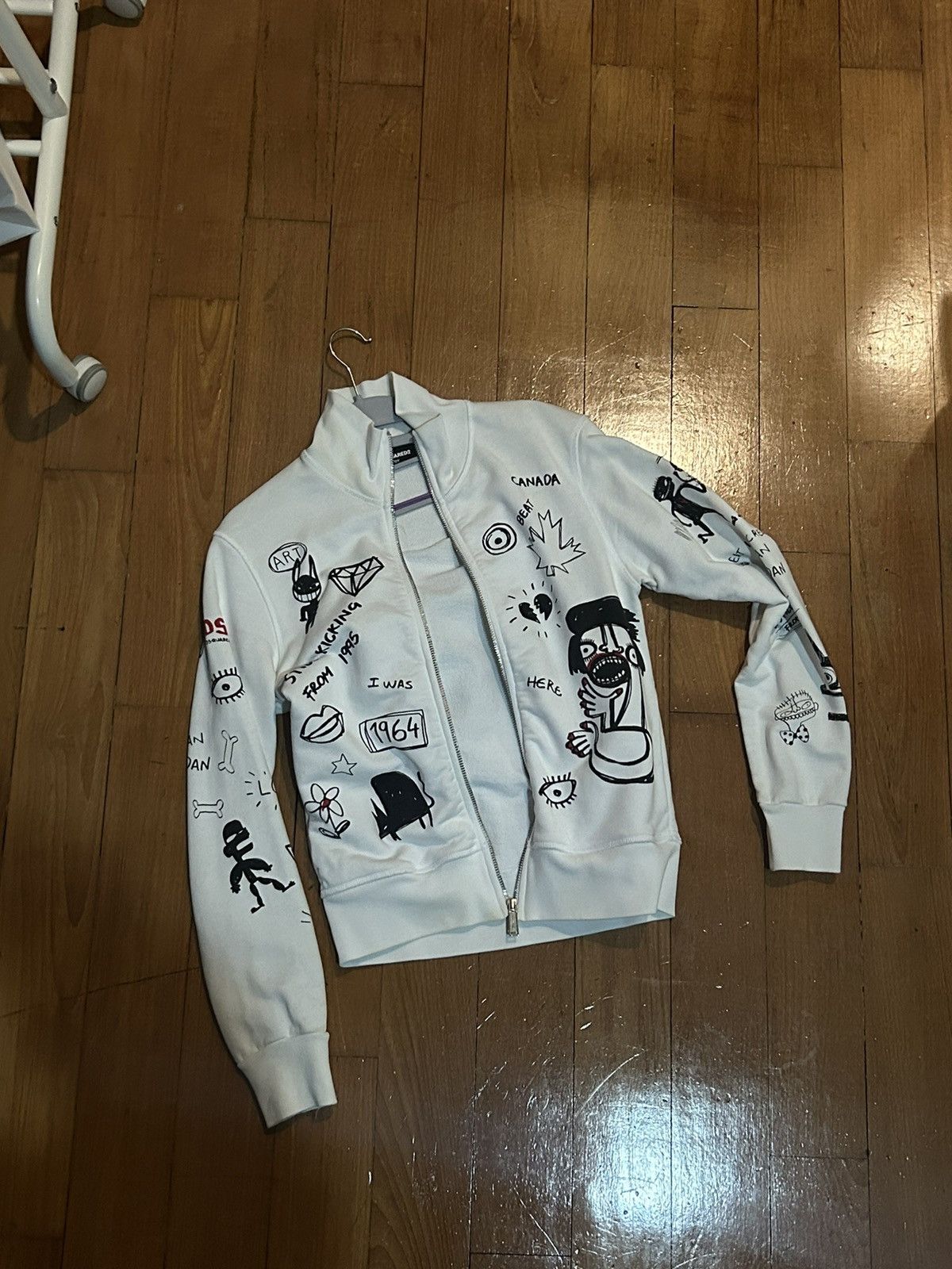 Dsquared2 Zip up turtle neck art full print dsquared2 Size US XS / EU 42 / 0 - 2 Thumbnail