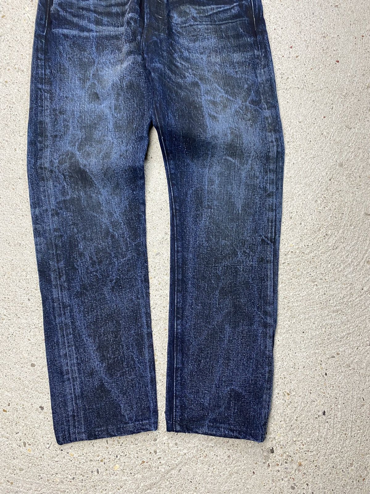 Levi's Denim jeans vintage deep navy indigo washed bleached Size US 30 / EU 46 - 5 Thumbnail