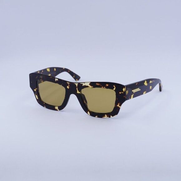 Bottega Veneta Bottega Veneta BV1357S 003 Sunglasses Havana Square Frame Size ONE SIZE - 4 Thumbnail