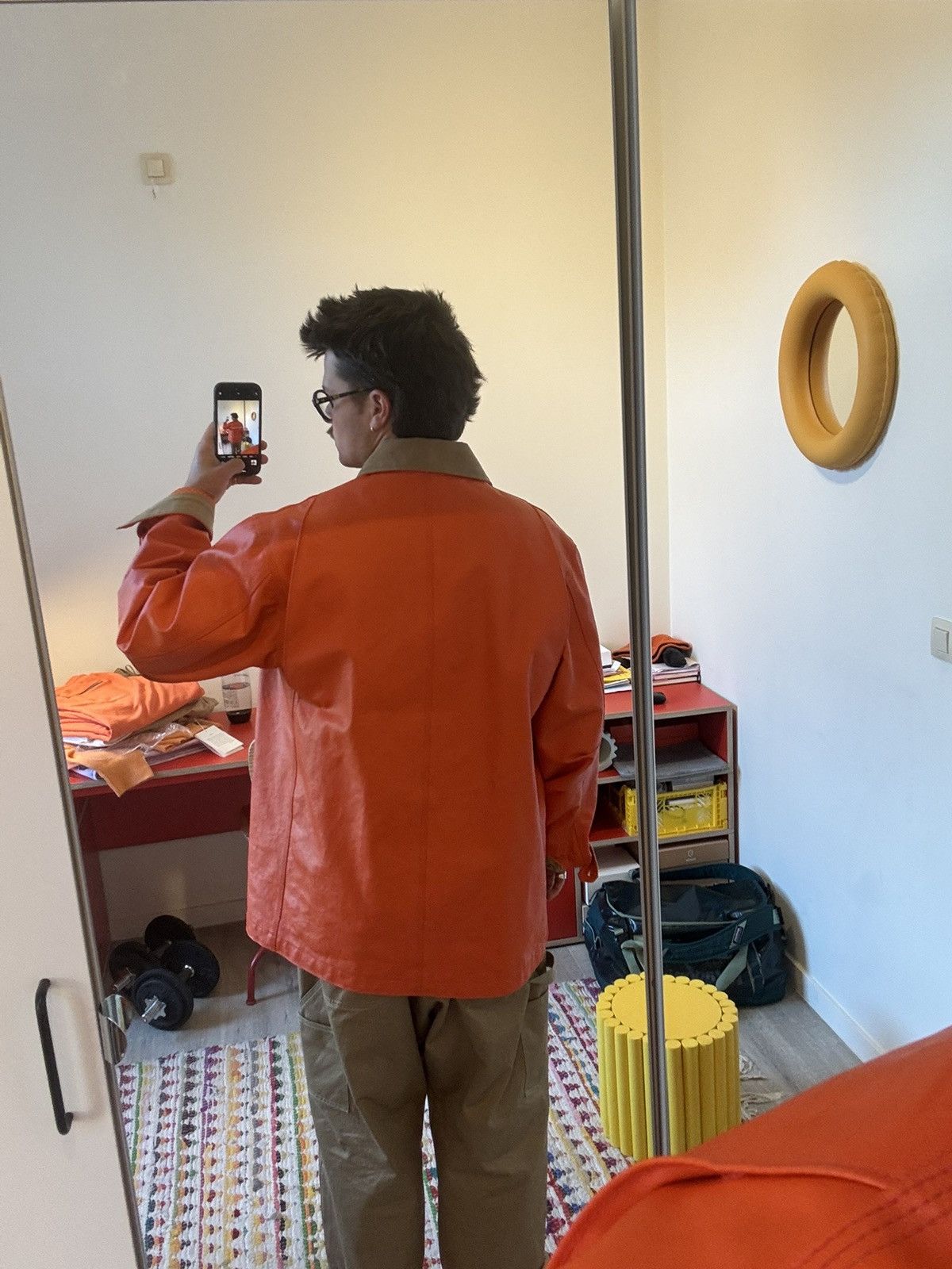 Carhartt Wip × Comme des Garcons × Junya Watanabe eYe Junya Watanabe MAN x Carhartt WIP - Orange chore coat Size US L / EU 52-54 / 3 - 3 Thumbnail