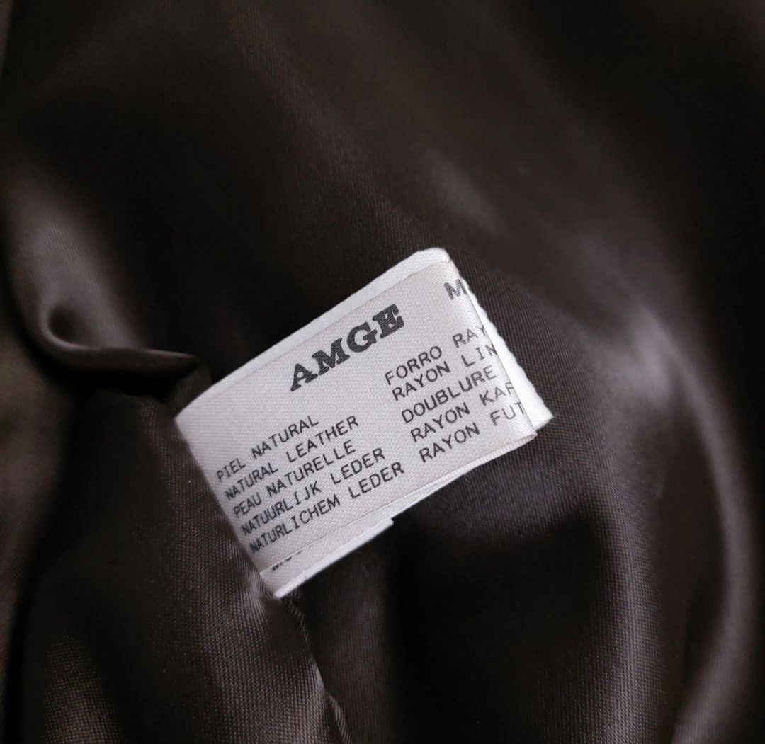 Vintage AMGE suede leather bomber jacket with wool blend panels Size US XL / EU 56 / 4 - 13 Thumbnail
