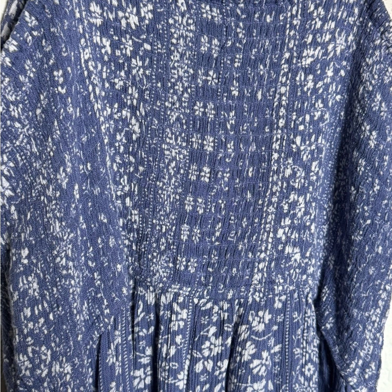 Other L Blue Patterned Maxi Dress Size L / US 10 / IT 46 - 5 Thumbnail