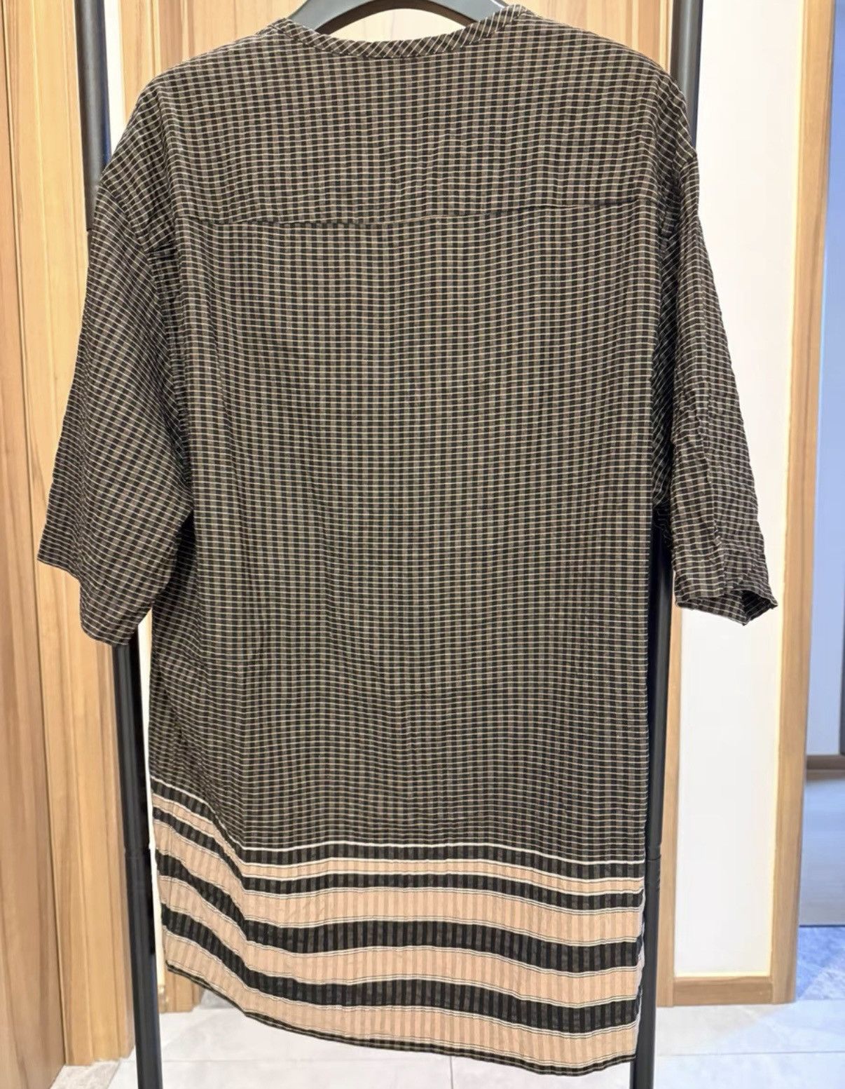 Lemaire Lemaire 19SS Checkered Patchwork Short-Sleeve Top Size US M / EU 48-50 / 2 - 3 Thumbnail