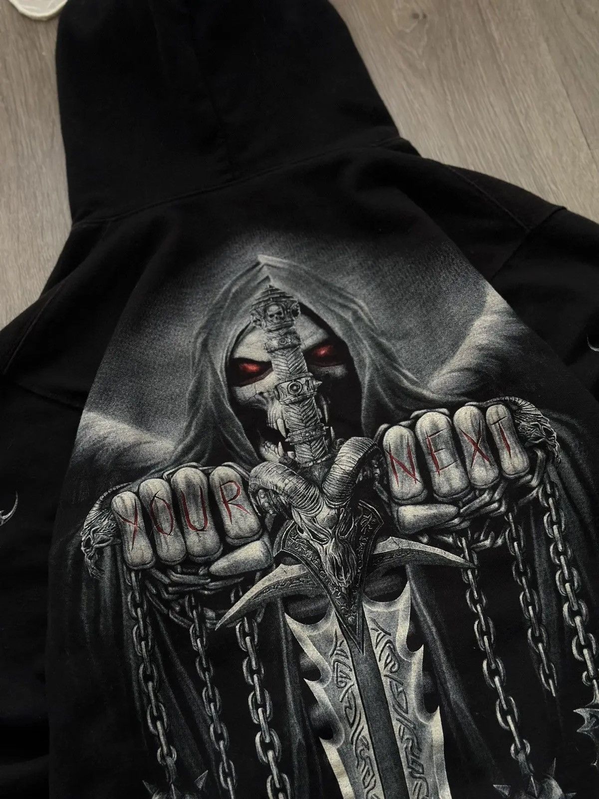 Christian Audigier × Ed Hardy × Vintage Vintage Ed Hardy Christian Audigier Style Hoodie Size US M / EU 48-50 / 2 - 8 Thumbnail