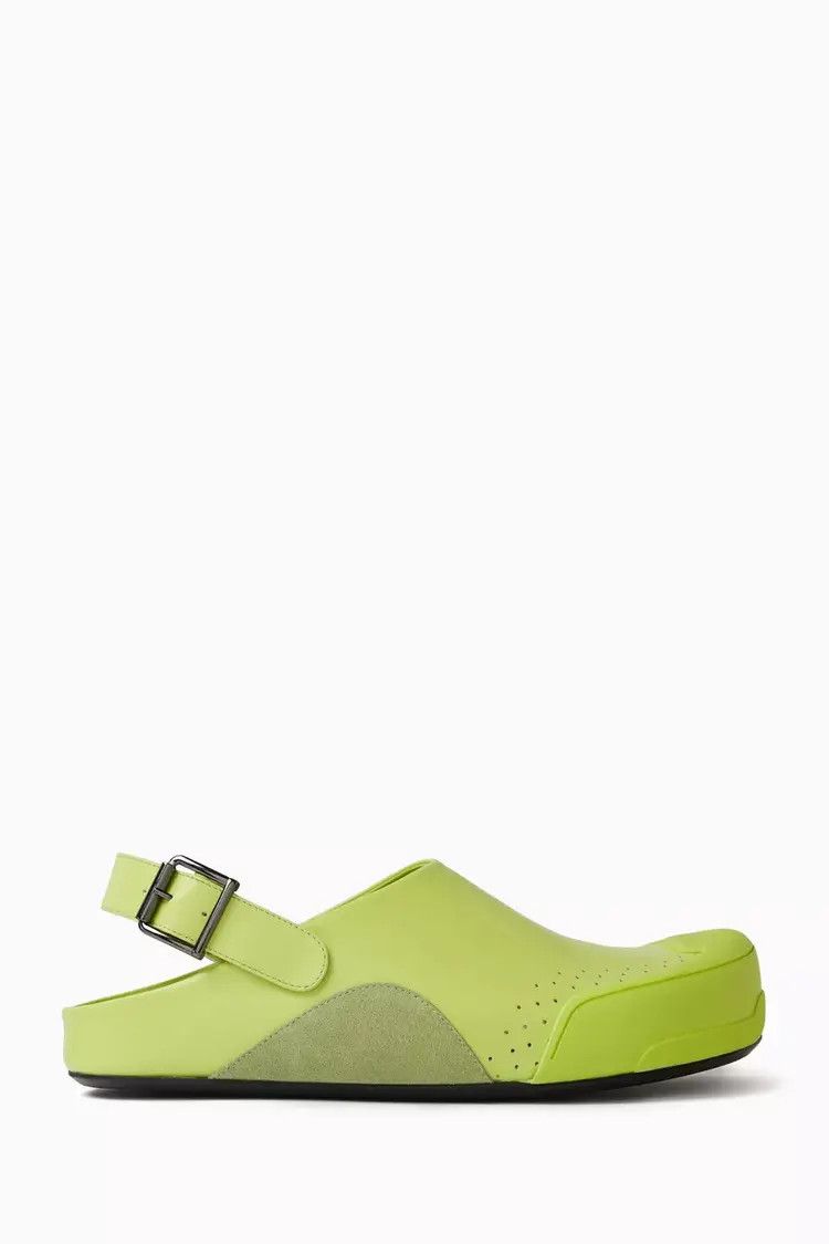 Marni o1w1db10125 Fussbett Sabot Sandals in Green Size US 10 / EU 43 - 2 Thumbnail
