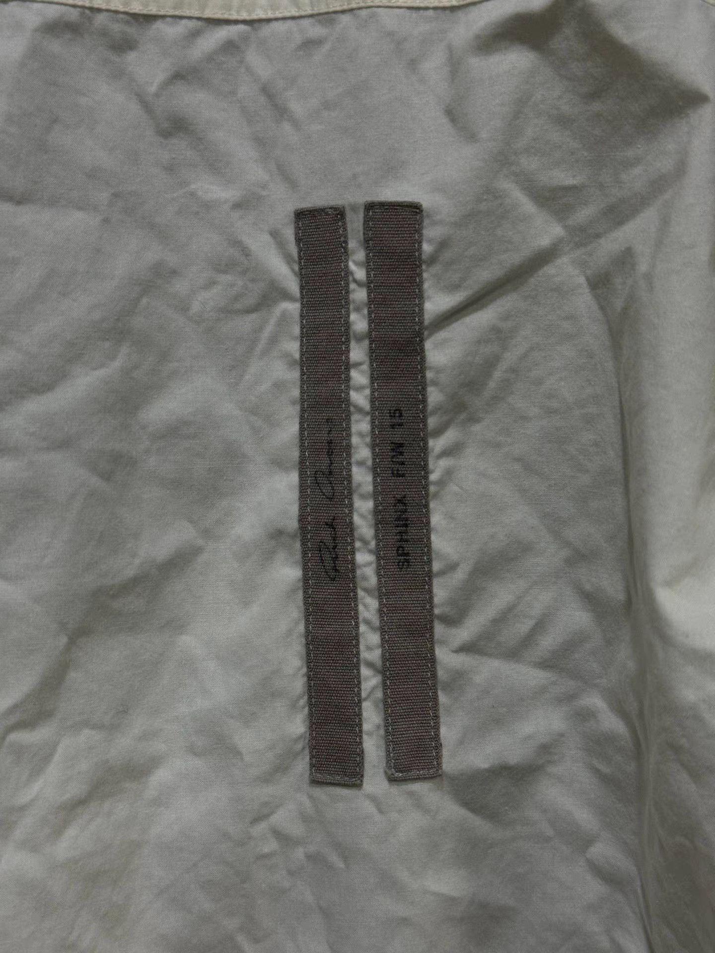 Rick Owens Rick Owens 15FW mainline collarless white shirt. Size US L / EU 52-54 / 3 - 7 Thumbnail