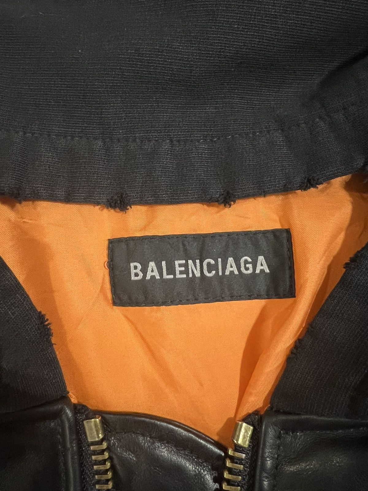 Balenciaga Balenciaga leather bomber jacket Size US M / EU 48-50 / 2 - 5 Thumbnail