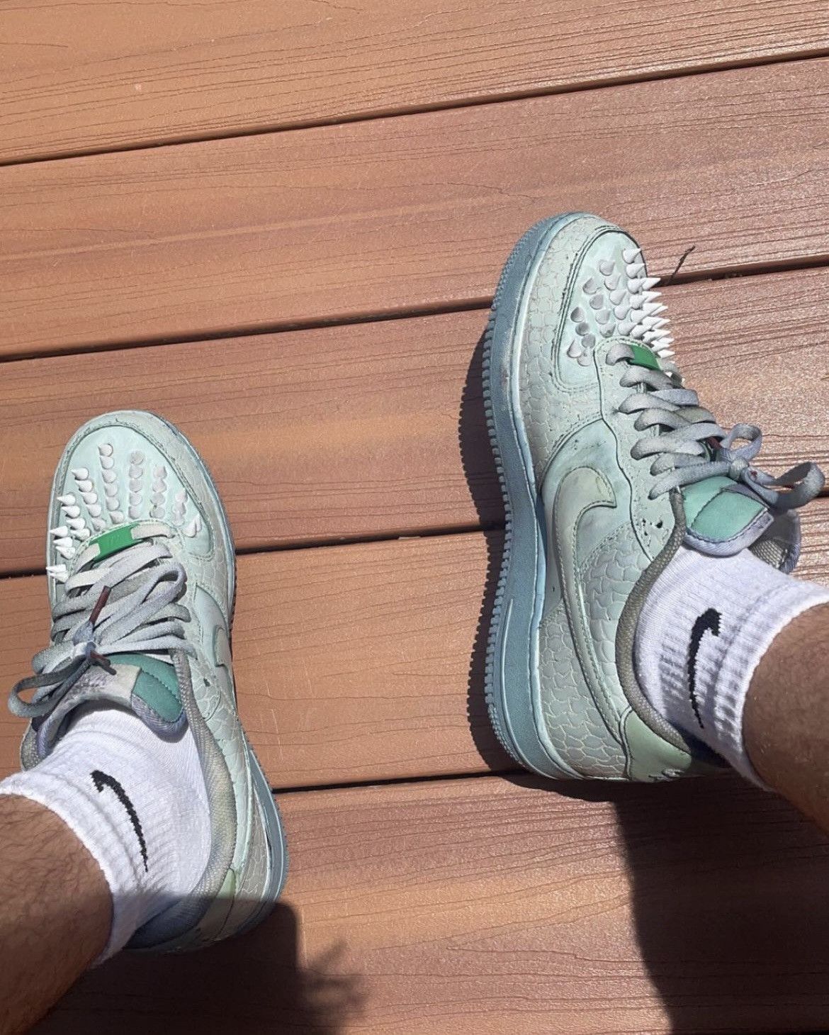 Nike Custom Alligator Nike Airforce 1 Size 9.5 Size US 9.5 / EU 42-43 - 3 Thumbnail