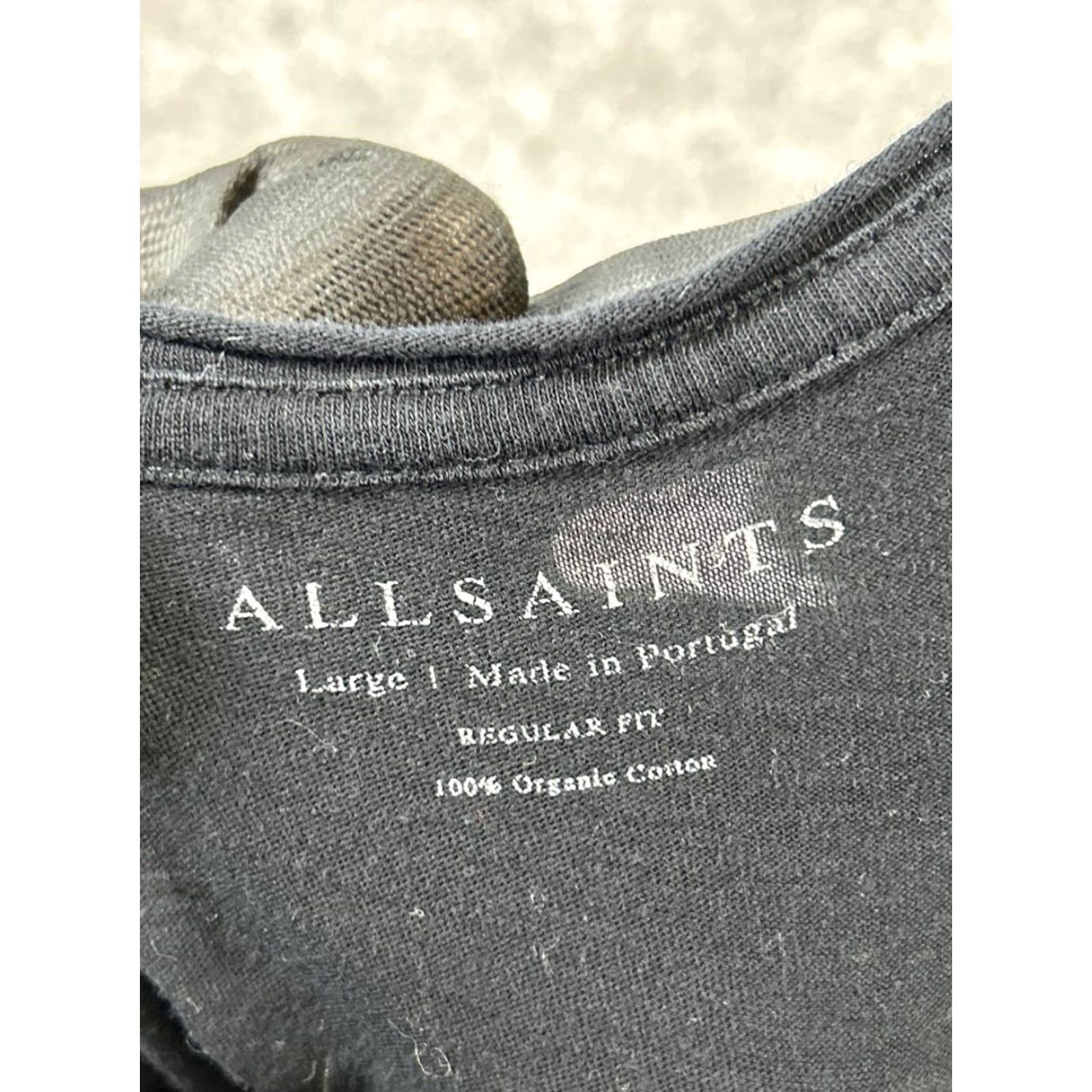 Allsaints Allsaints Shirt Womens L Black Cotton Pullover T-Shirt Size L / US 10 / IT 46 - 3 Thumbnail