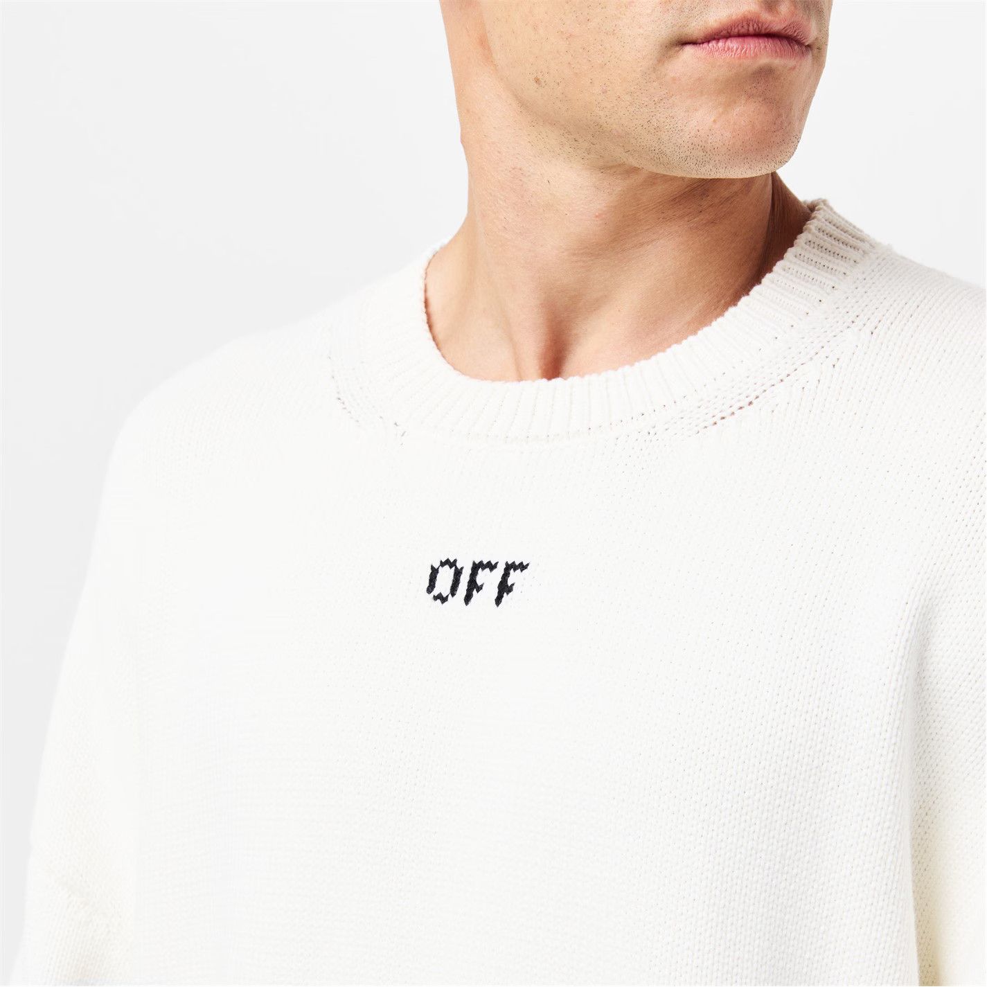 Off-White o1g2r1mq0226 Arrows Long Sleeve Crew Neck Sweatshirt White Size US M / EU 48-50 / 2 - 5 Thumbnail