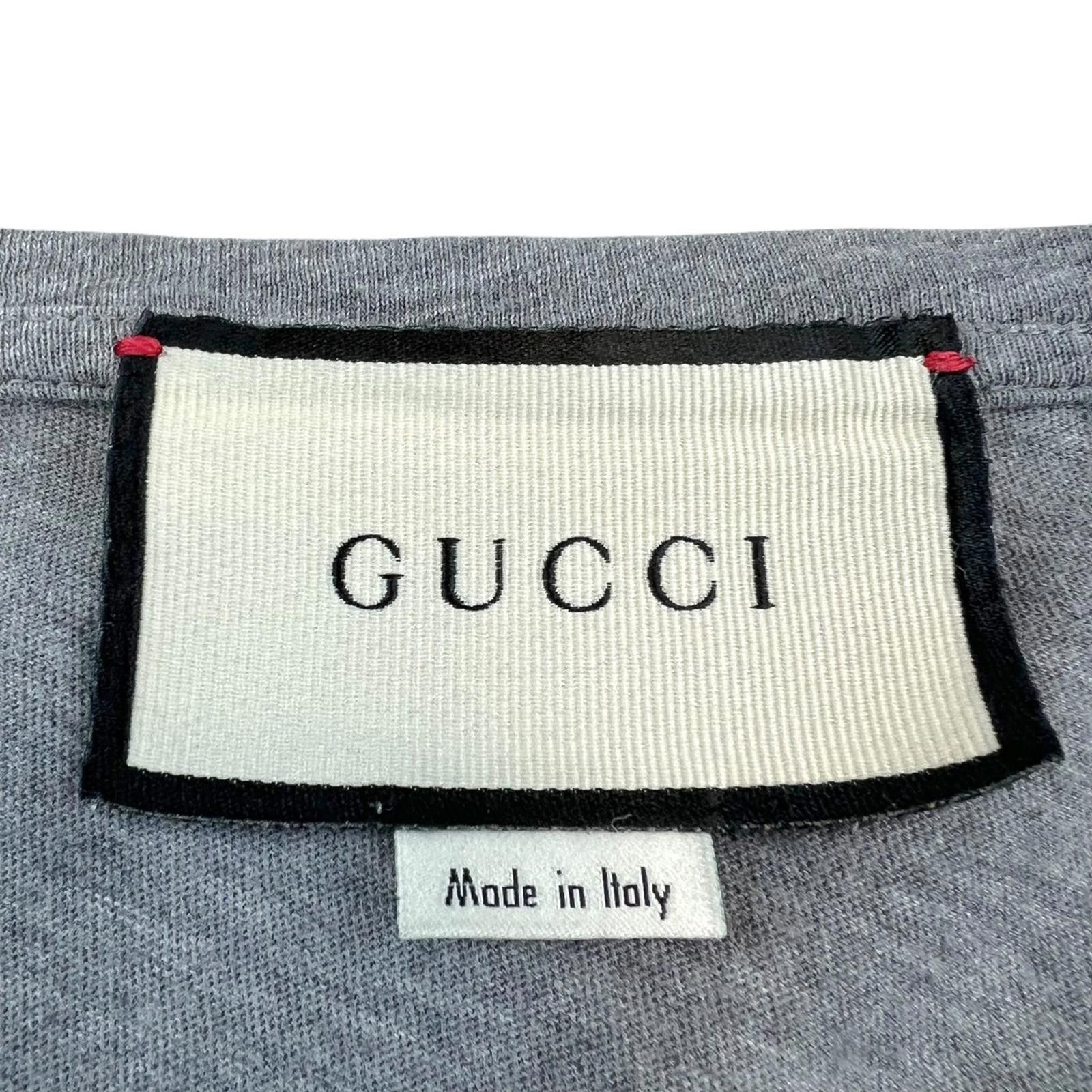 Gucci Gucci Made In Italy Grey T Shirt Size US S / EU 44-46 / 1 - 3 Thumbnail