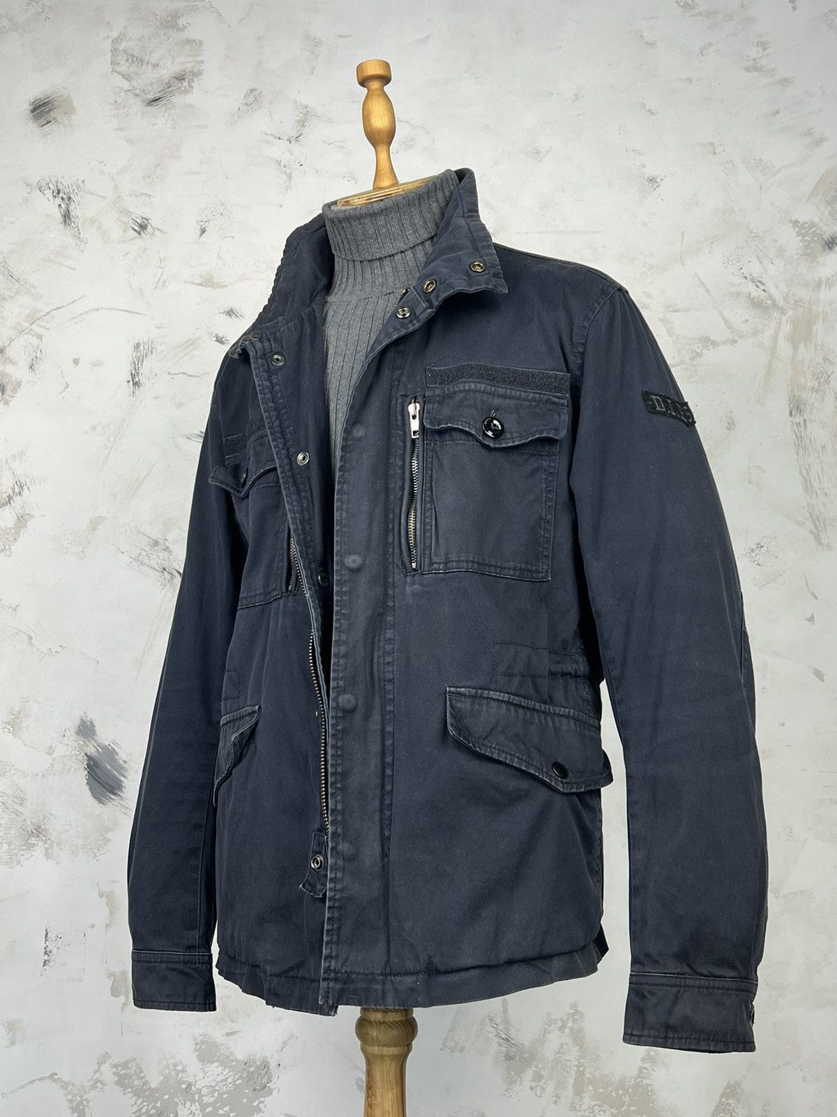 Diesel Vintage Diesel Field Jacket Military Style Size M - L Size US L / EU 52-54 / 3 - 1 Thumbnail