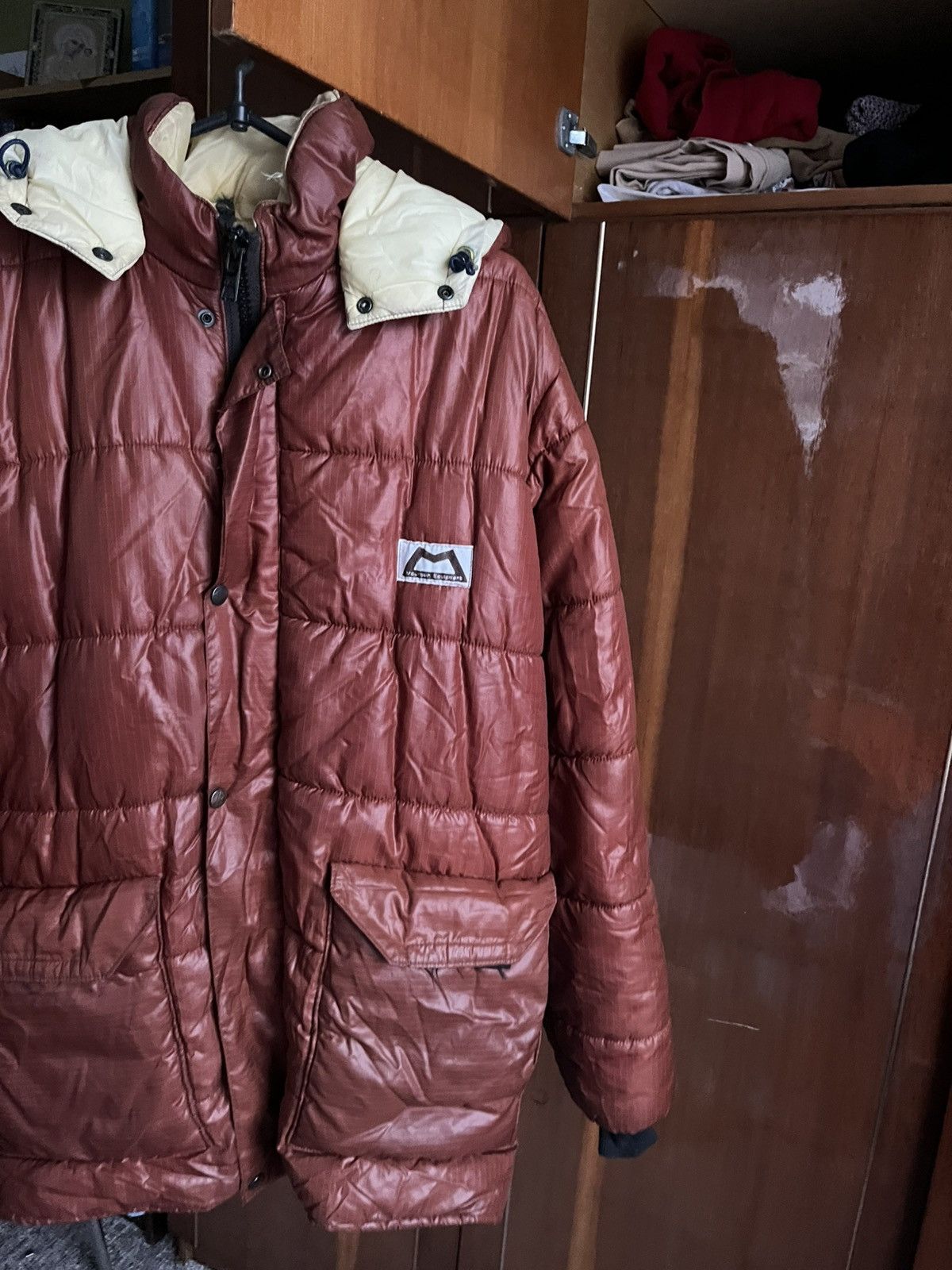 Mountain Equipment Vintage Mountain Equipment Puffer Jacket BrownHooded Outdoor Size US L / EU 52-54 / 3 - 3 Thumbnail