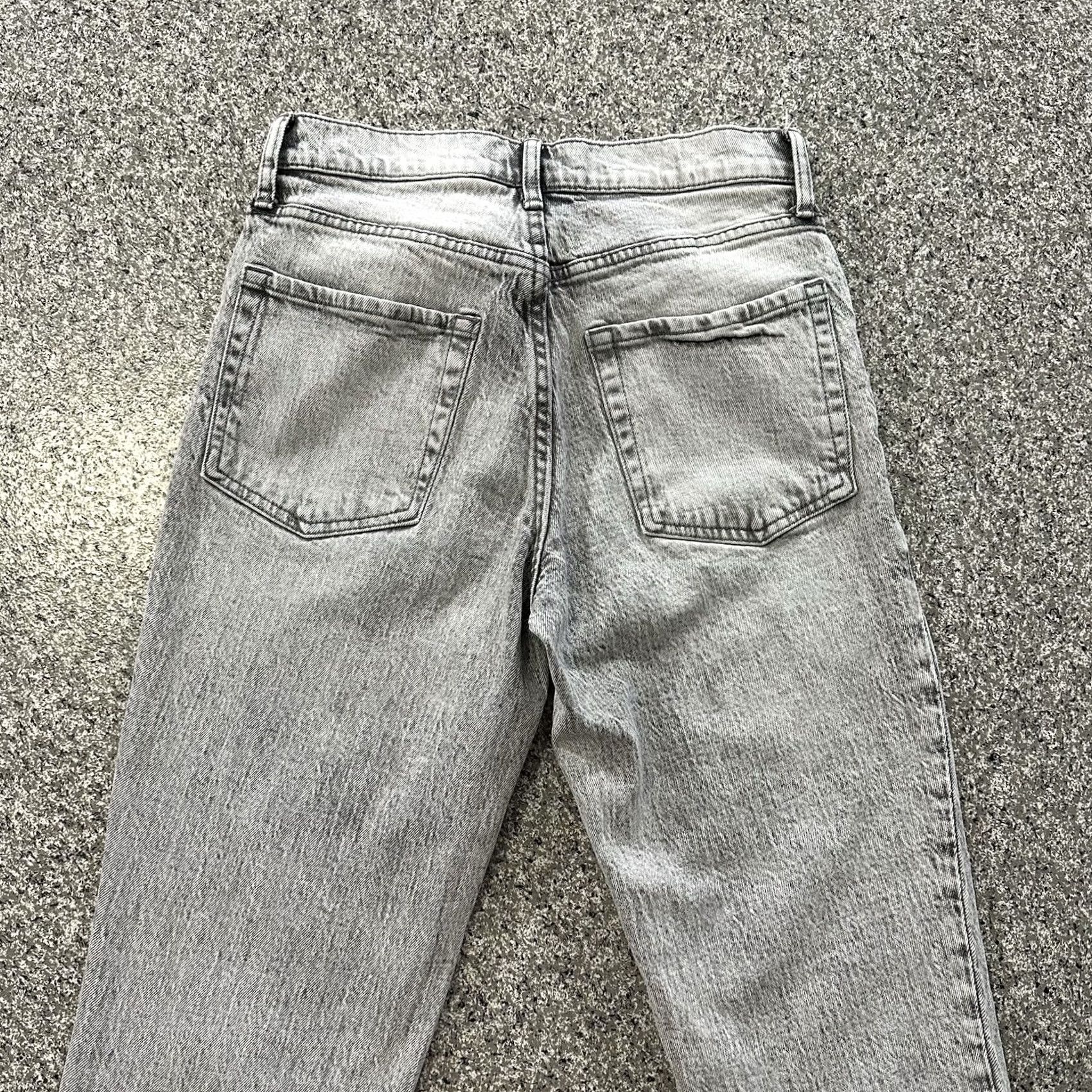 Vintage Aeropostale Jeans Women 2 26x28 High Rise Mom Jean Aero Raw Hem Gray Size 26" / US 2 / IT 38 - 5 Thumbnail