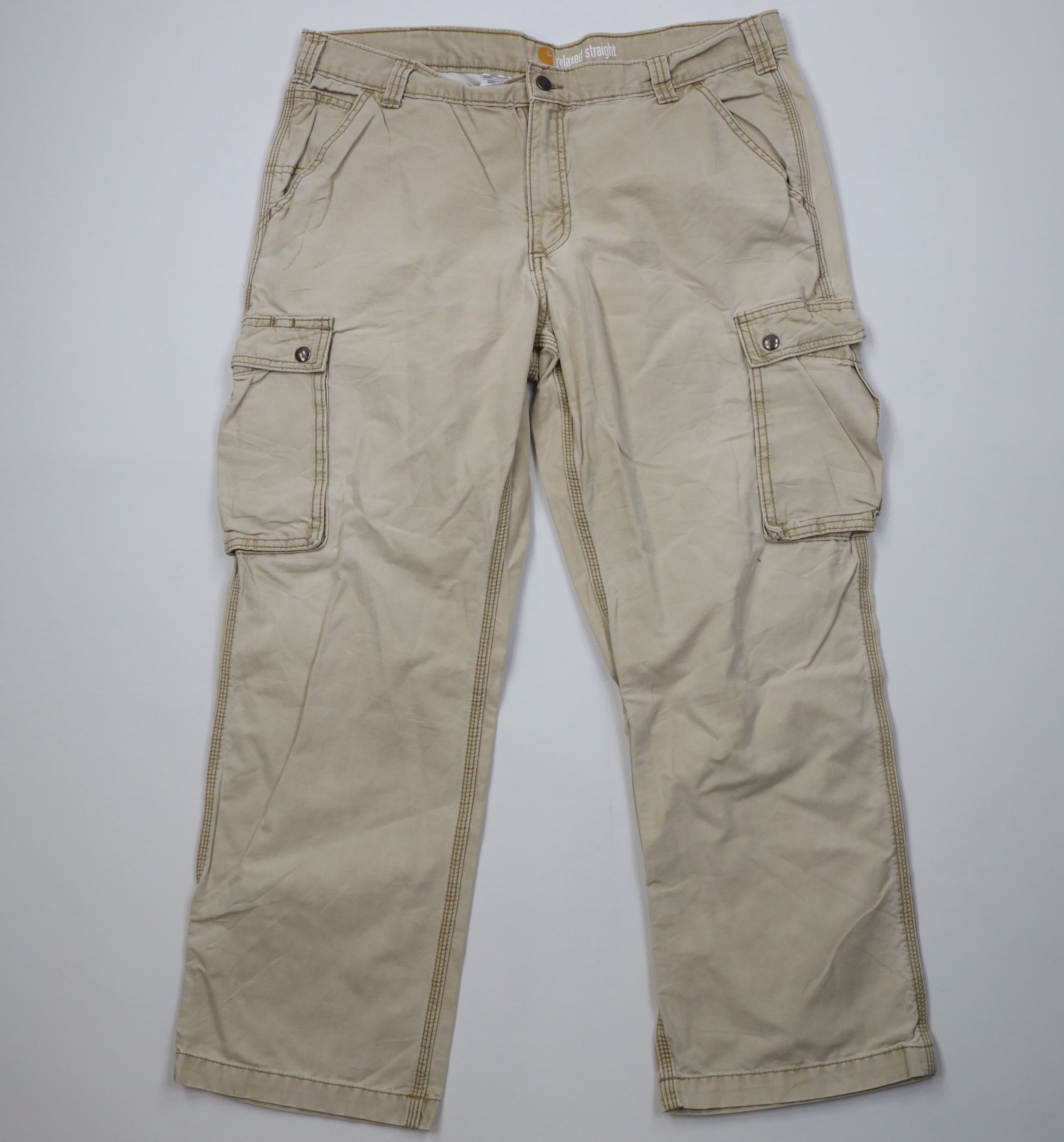 Carhartt Vintage Y2K Carhartt Relaxed Fit Wide Leg Cargo Pants Size US 38 / EU 54 - 1 Thumbnail