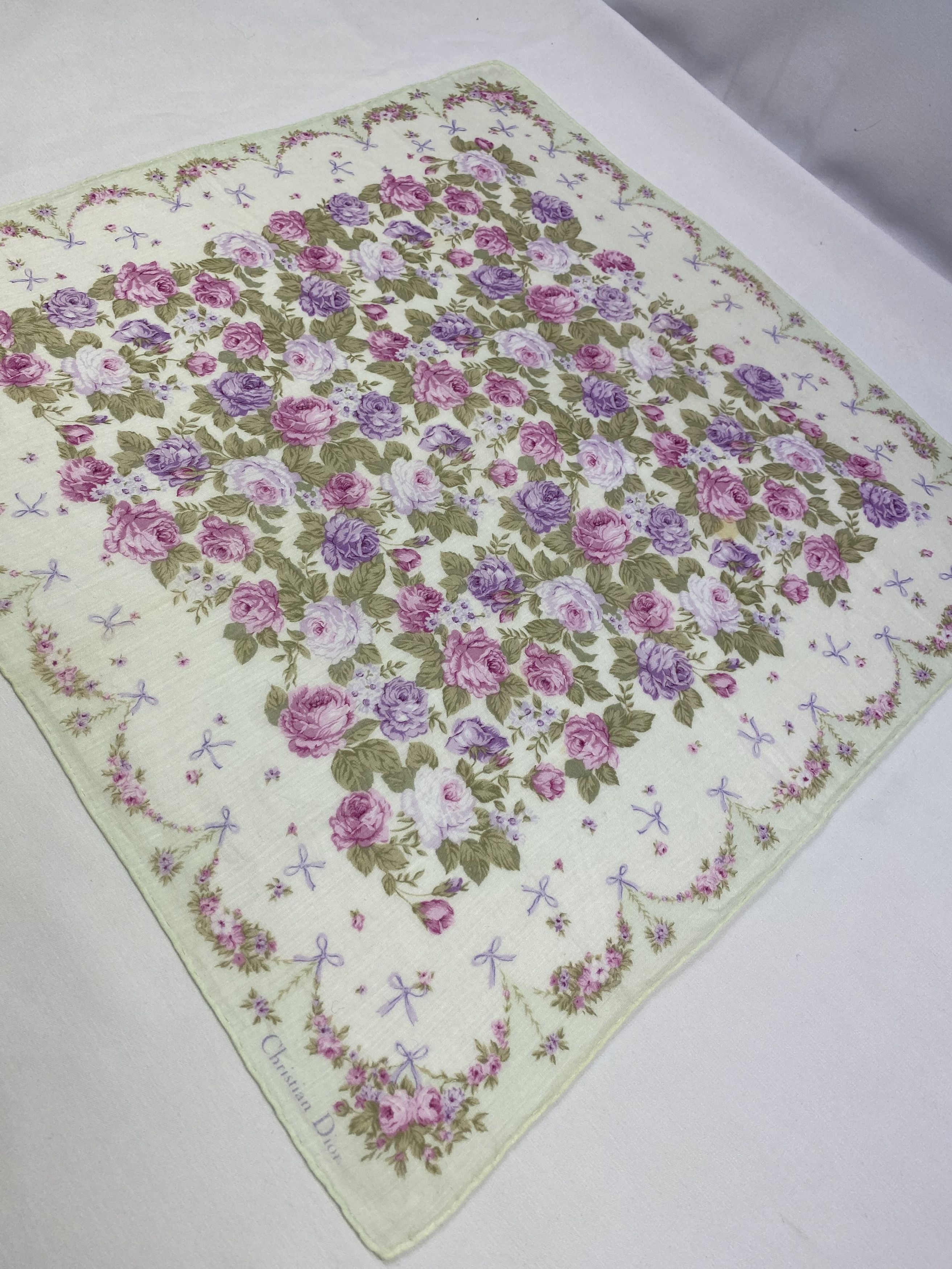 Vintage Christian Dior Handkerchief / Bandana / Neckerchief Size ONE SIZE - 4 Thumbnail