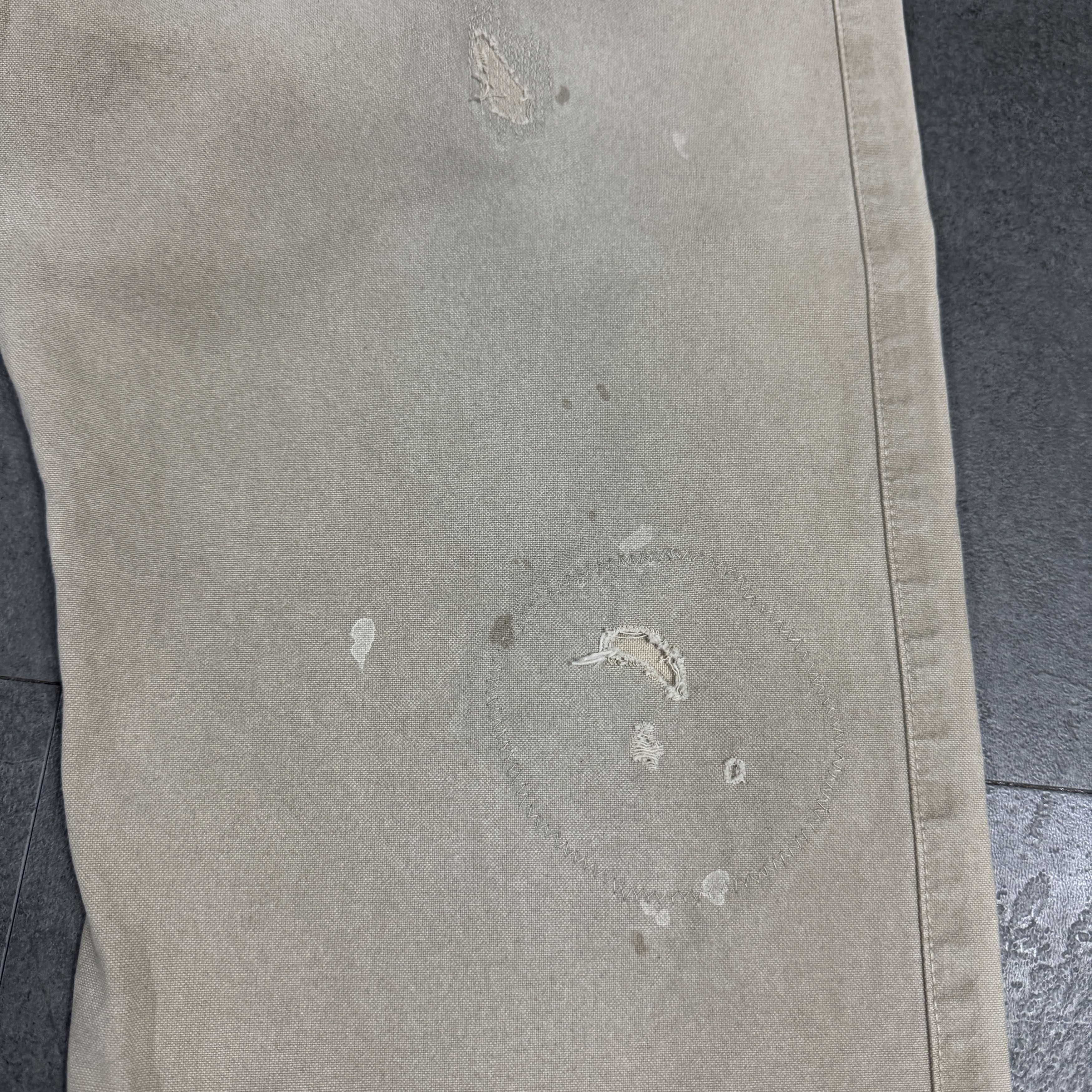Visvim Visvim Travailler Braces Pants DMGD Beige Size US 33 - 8 Thumbnail