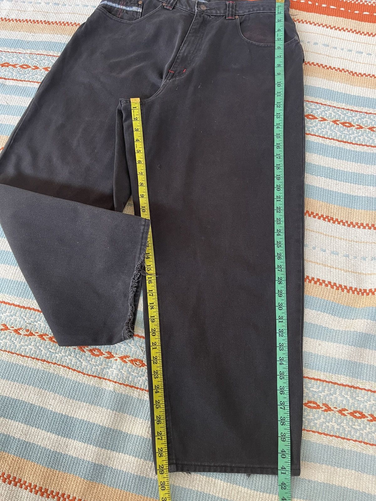 Marc Buchanan Vintage 90s🔥PELLE PELLE🔥Carpenter Baggy Faded Jeans Size US 35 - 9 Thumbnail