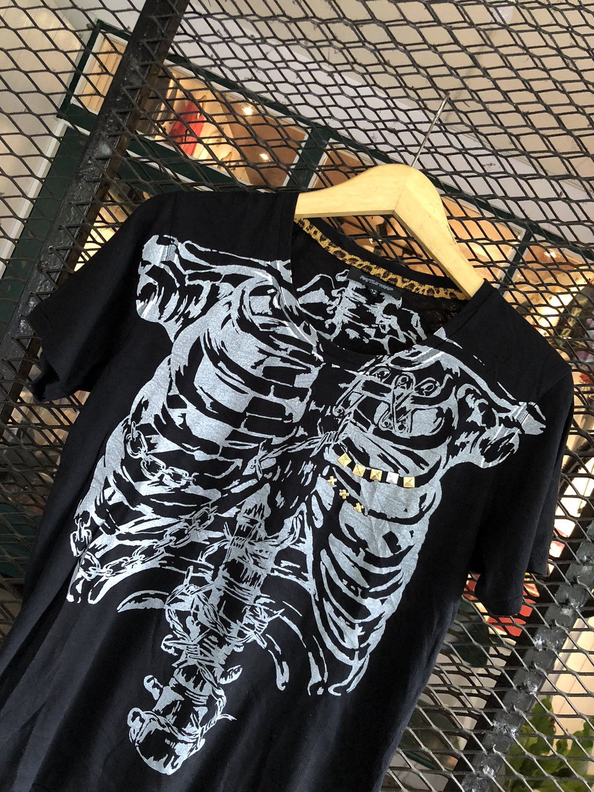 If Six Was Nine × Japanese Brand × Le Grande Bleu (L.G.B.) JAPANESE RATTLE TRAP SKELETON TEE SHIRT Size US S / EU 44-46 / 1 - 2 Thumbnail
