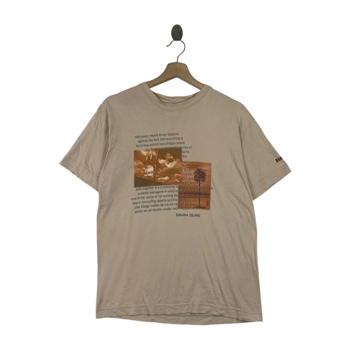 Vintage Vintage HAWAII BANANA ISLAND Long Board Surf Tee Shirt Top Size M / US 6-8 / IT 42-44 - 1 Thumbnail