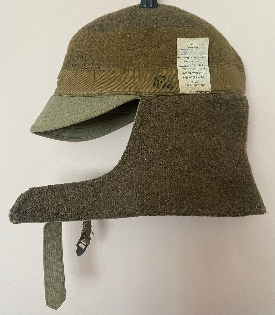 Vintage vintage 1940s wwii us military hat 6 3/4 usn us army usmc Size ONE SIZE - 13 Thumbnail